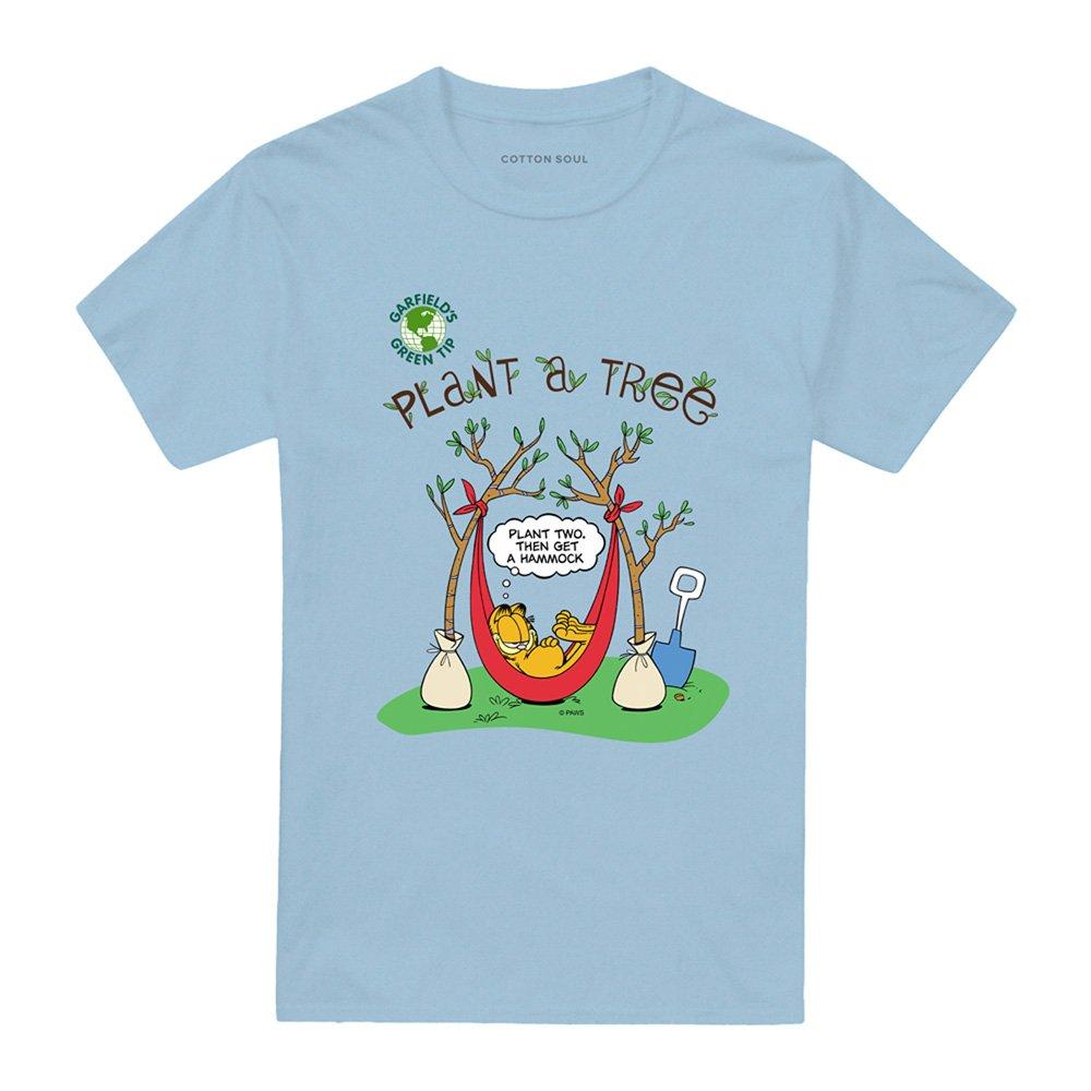 Blue - Garfield - Garfield Plant A Tree T Shirt Light Blue - 4