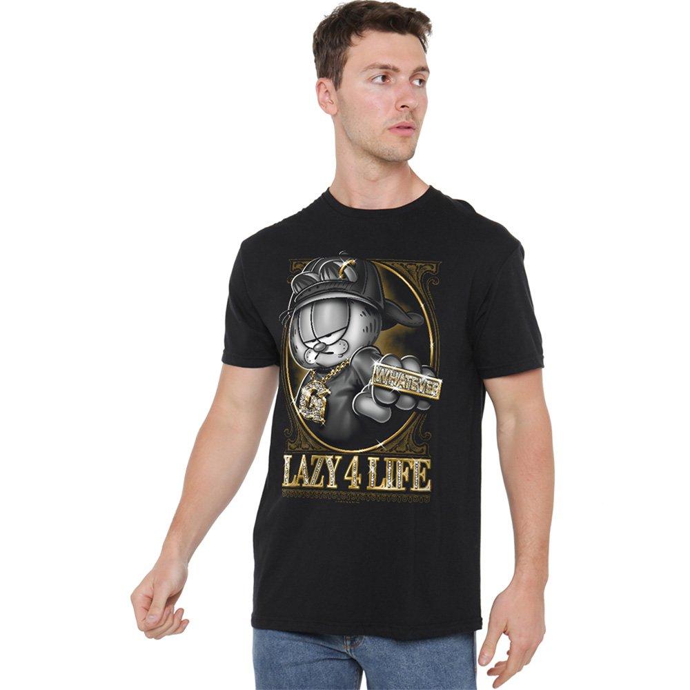 Black - Garfield - Garfield Lazy 4 Life T Shirt Black - 1