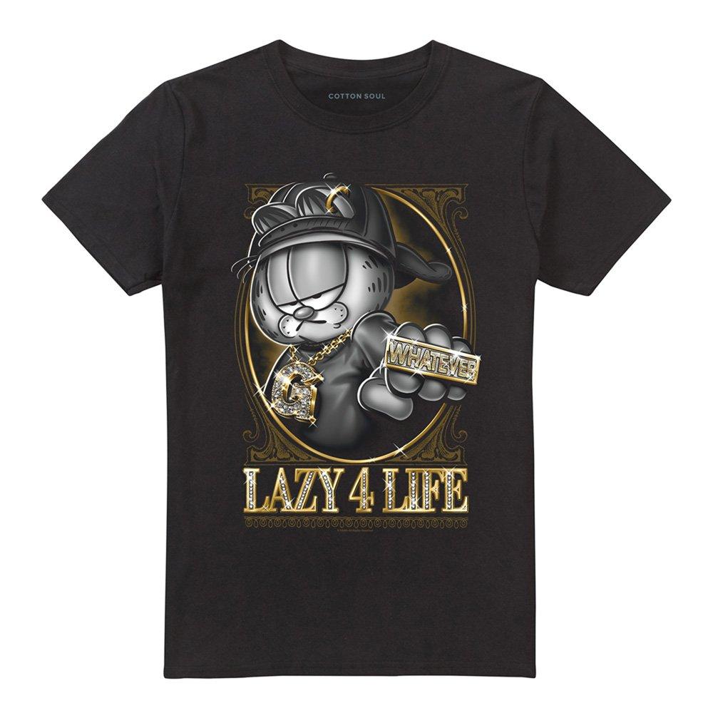 Black - Garfield - Garfield Lazy 4 Life T Shirt Black - 4