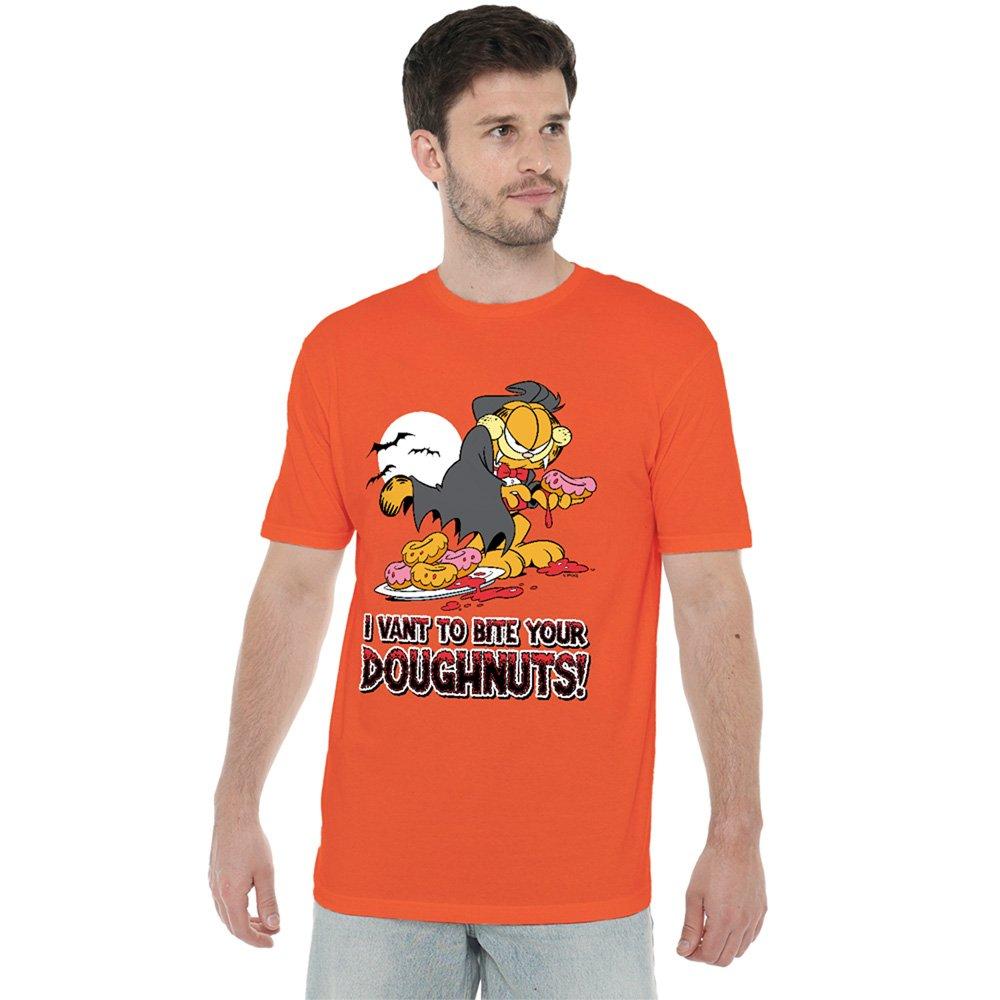 Orange - Garfield - Garfield I Vant Doughnuts T Shirt Orange - 1