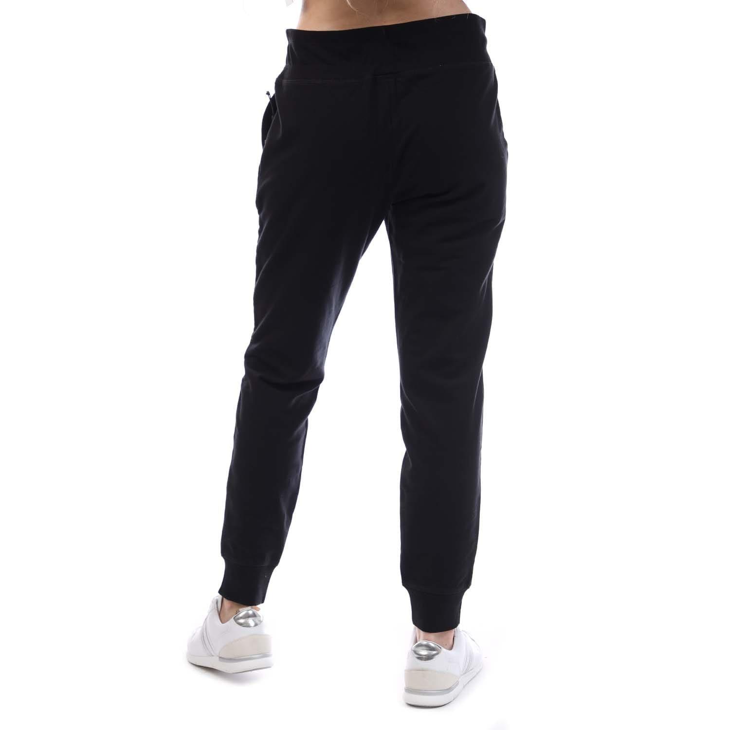 Black - DKNY - Two Tone Drawcord Cuffed Jog Pants - 4