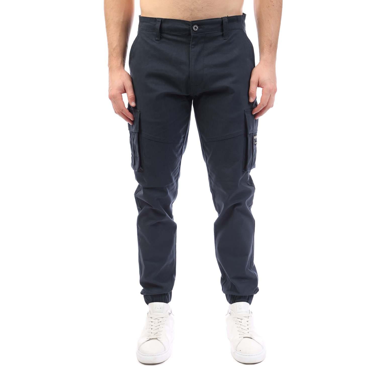 Navy - Duck and Cover - Chemmer Woven Joggers - 1