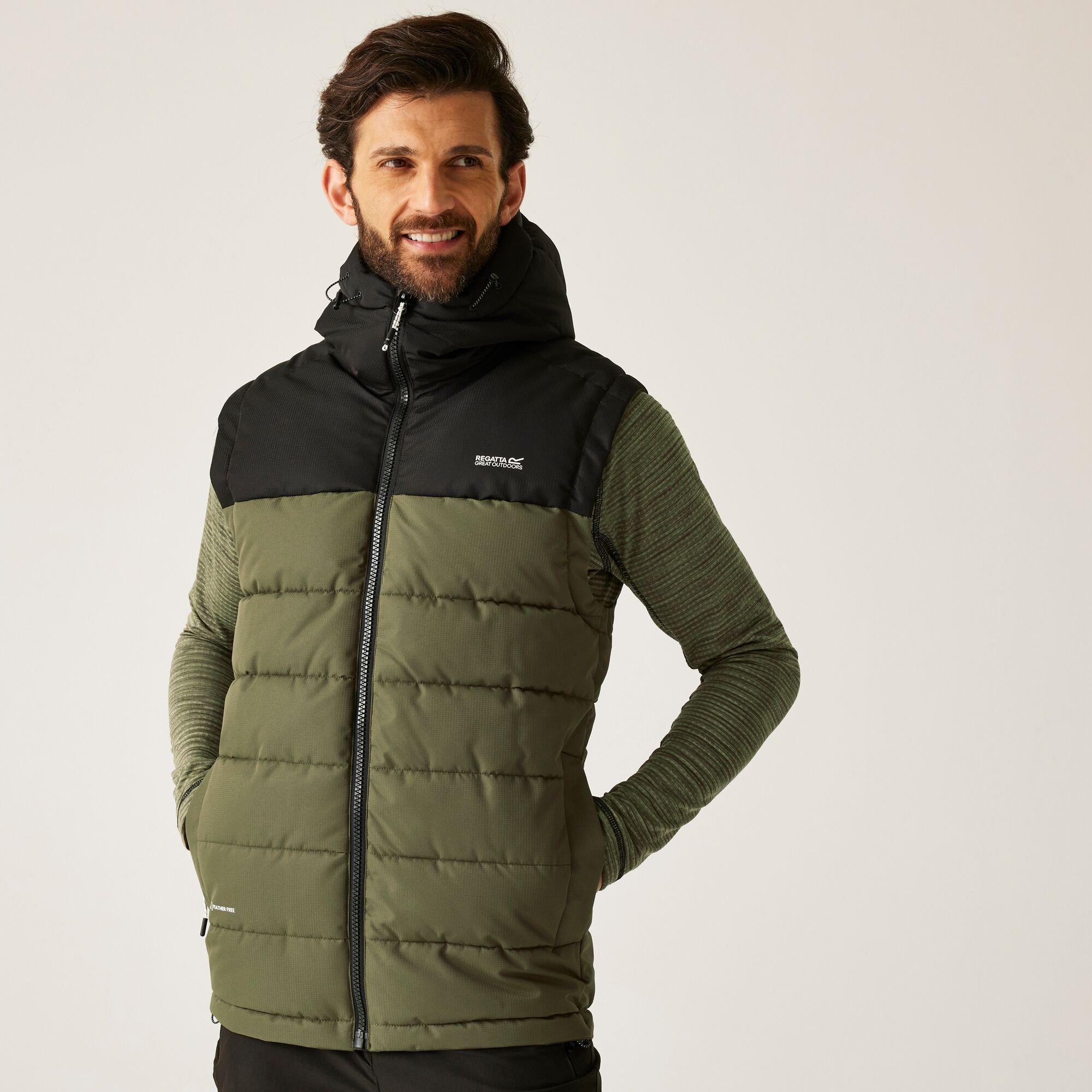 Olive Green - Regatta - Men's Aldthorn Bodywarmer Water-Repellent Insulated Sleeveless Gilet - 1