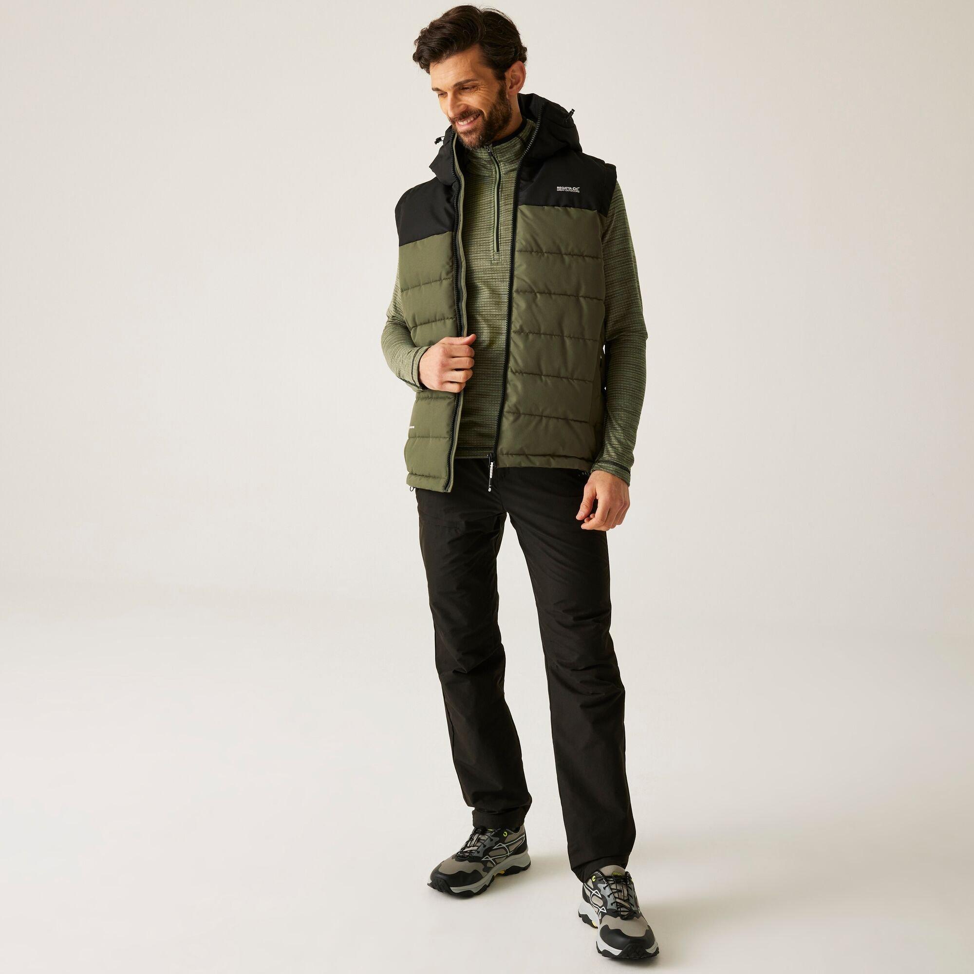 Olive Green - Regatta - Men's Aldthorn Bodywarmer Water-Repellent Insulated Sleeveless Gilet - 3