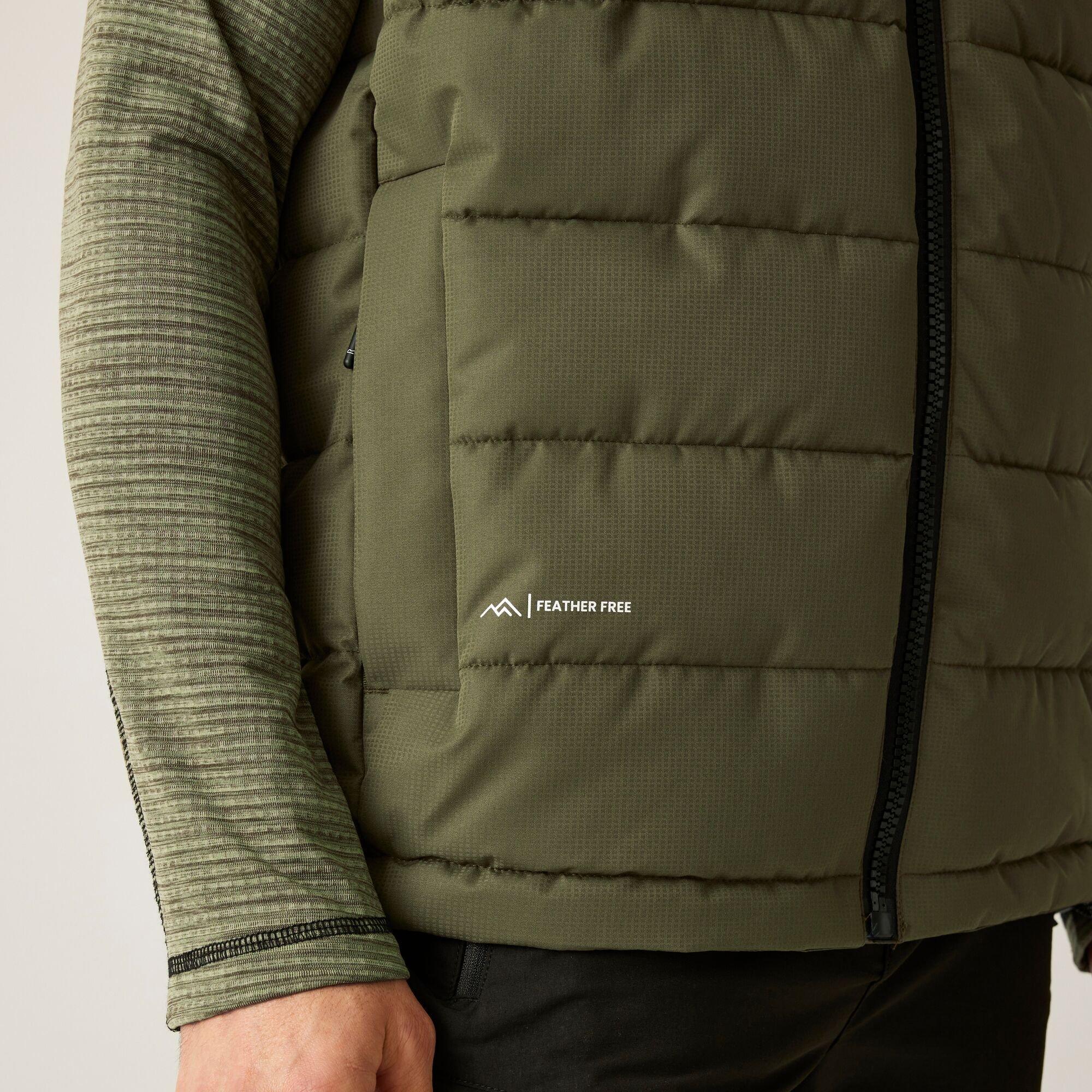 Olive Green - Regatta - Men's Aldthorn Bodywarmer Water-Repellent Insulated Sleeveless Gilet - 4
