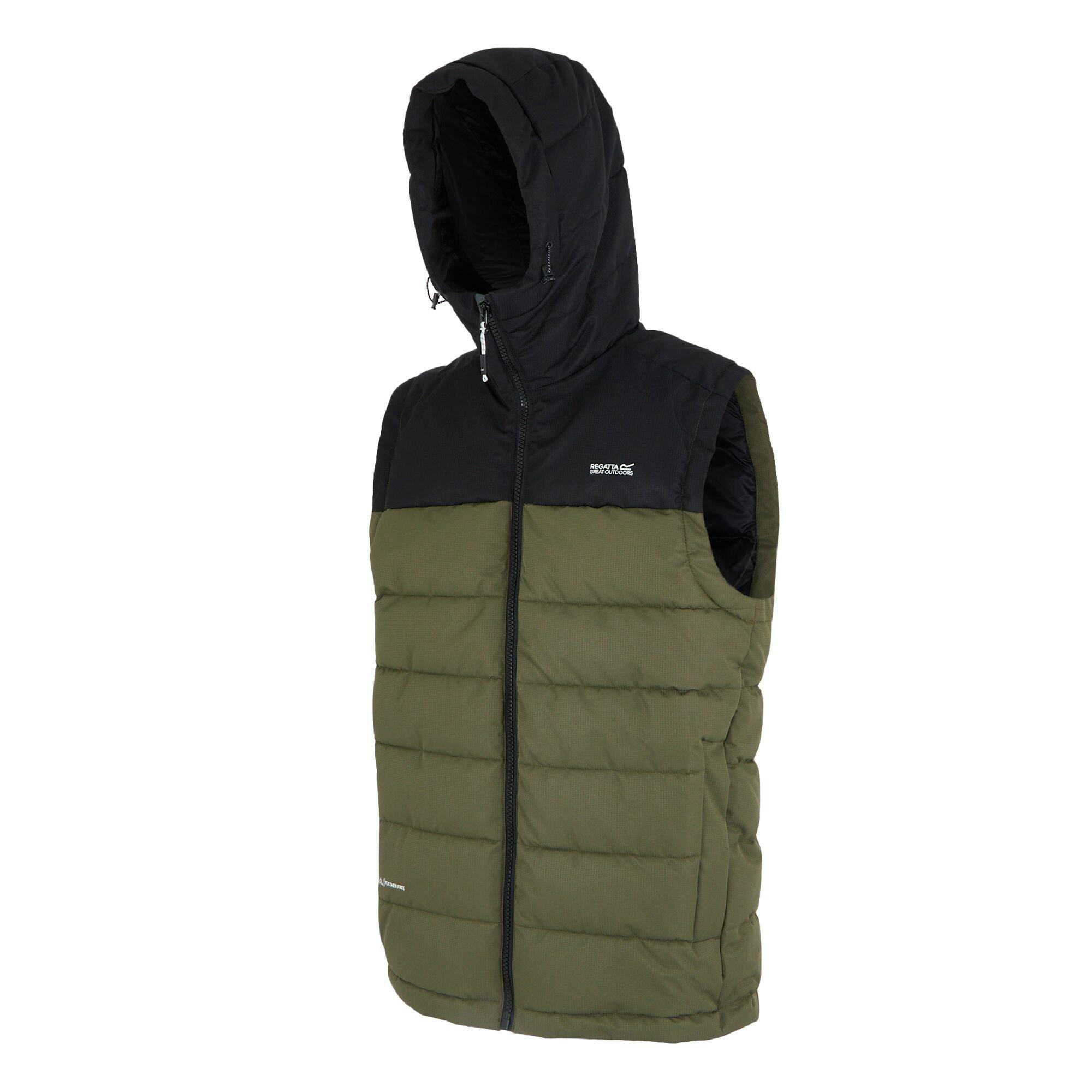 Olive Green - Regatta - Men's Aldthorn Bodywarmer Water-Repellent Insulated Sleeveless Gilet - 9