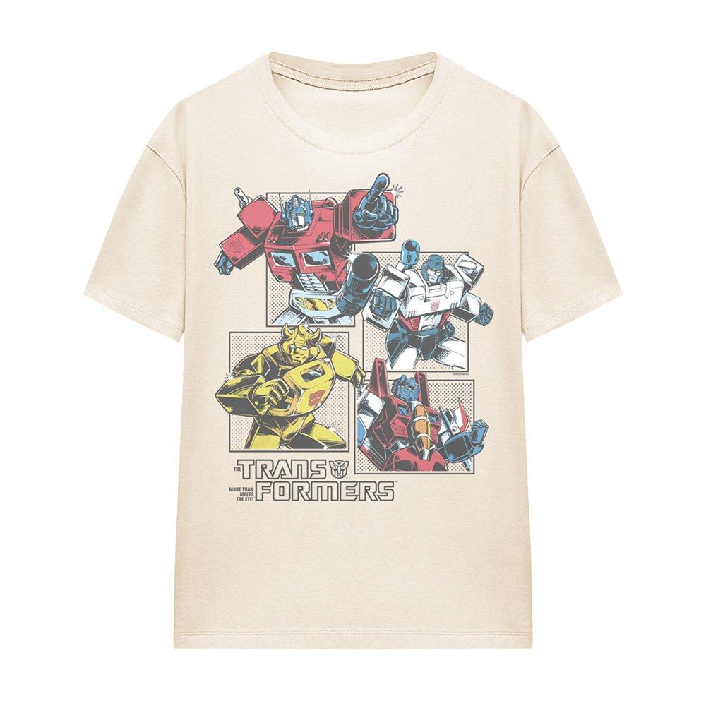 Beige - Hasbro - Hasbro Retro Comic Grid T Shirt Natural - 4