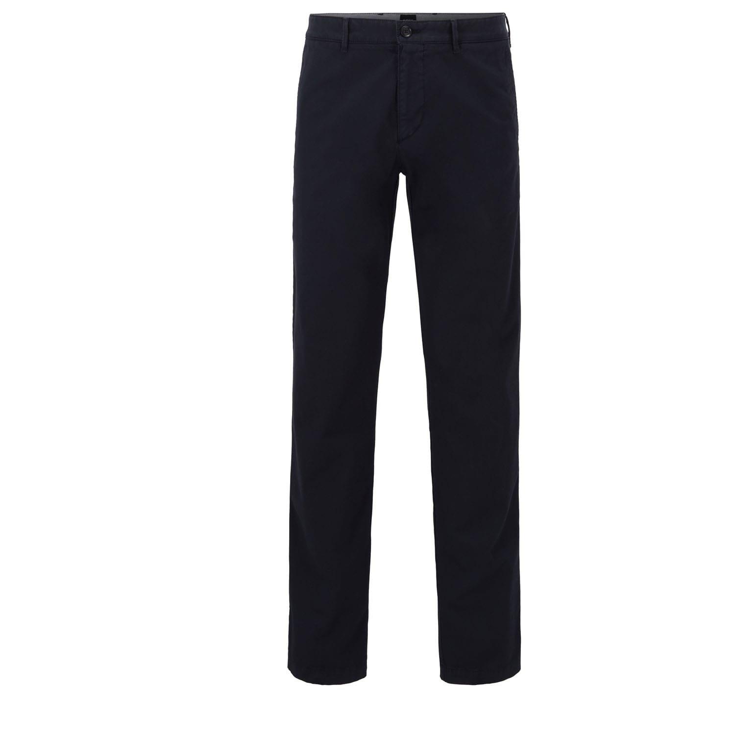 Dark Blue - Boss - Boss Crigan3-D 10186371 05 Straight Leg Trousers Mens - 1