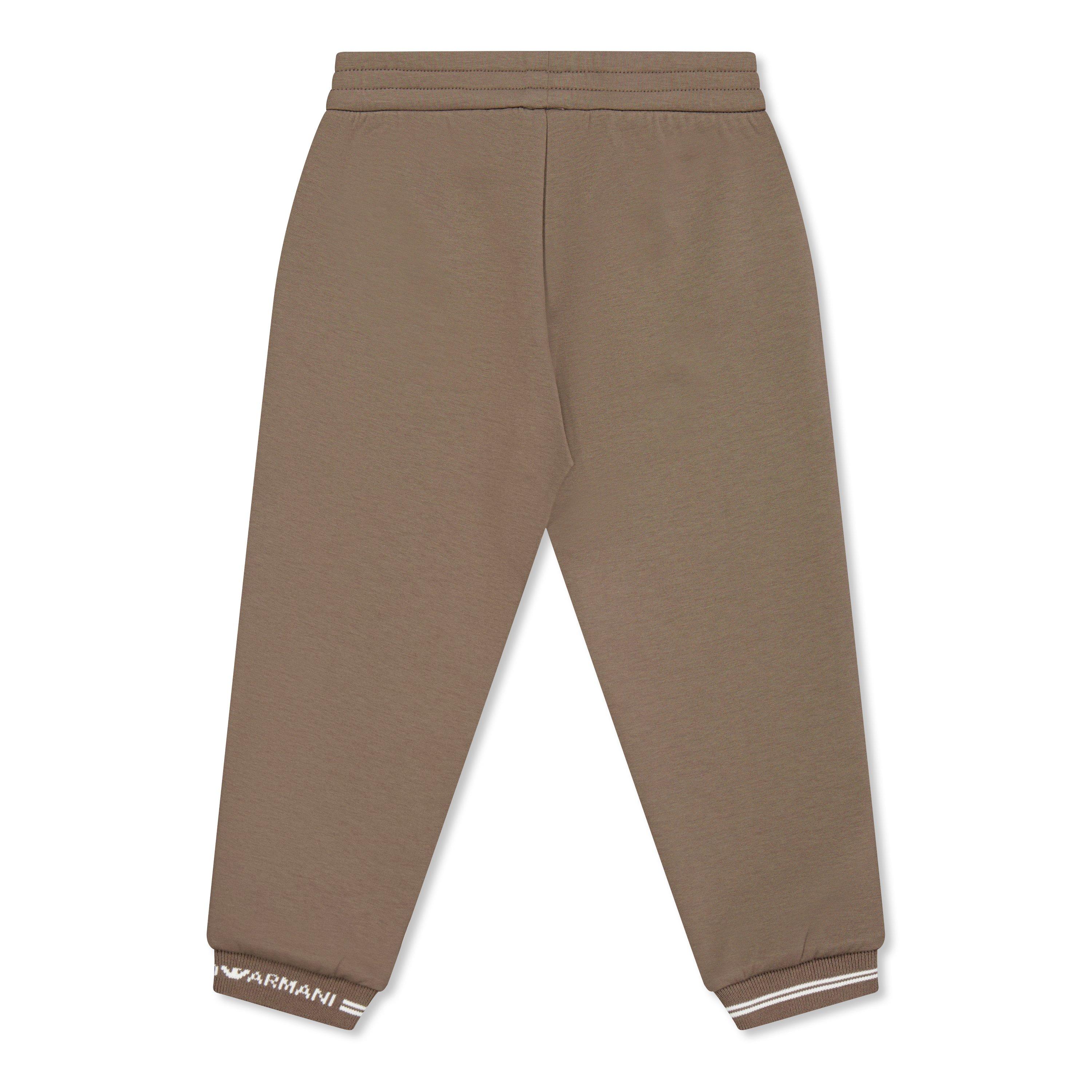 Brown 0440 - Emporio Armani - Kids' Closed Hem Fleece Joggers - 2
