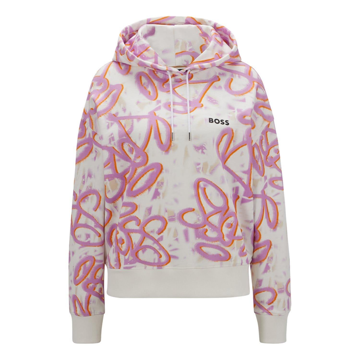 Multi Colour - Boss - Ecaisy Hooded Sweatshirt