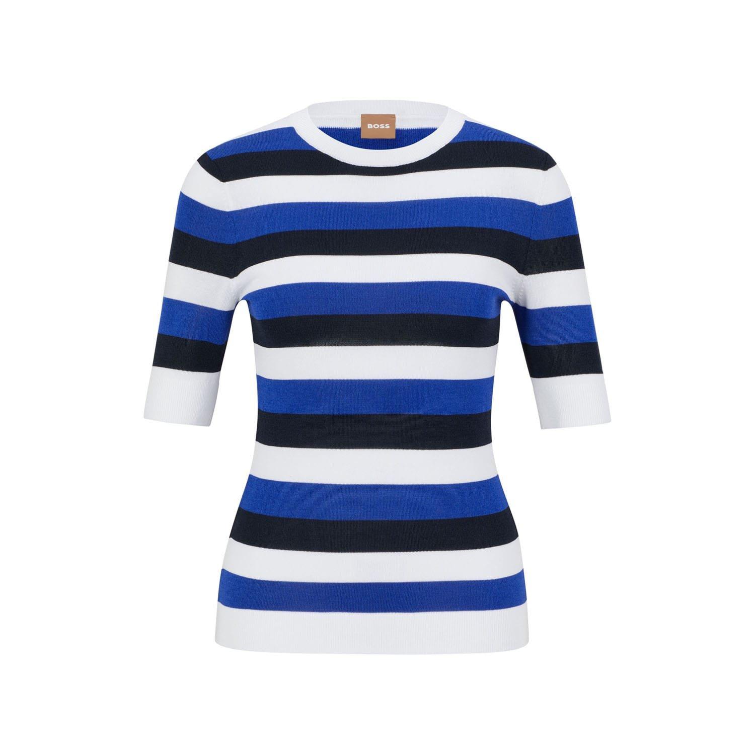 Multi Colour - Boss - Facuba Stripe Top - 1