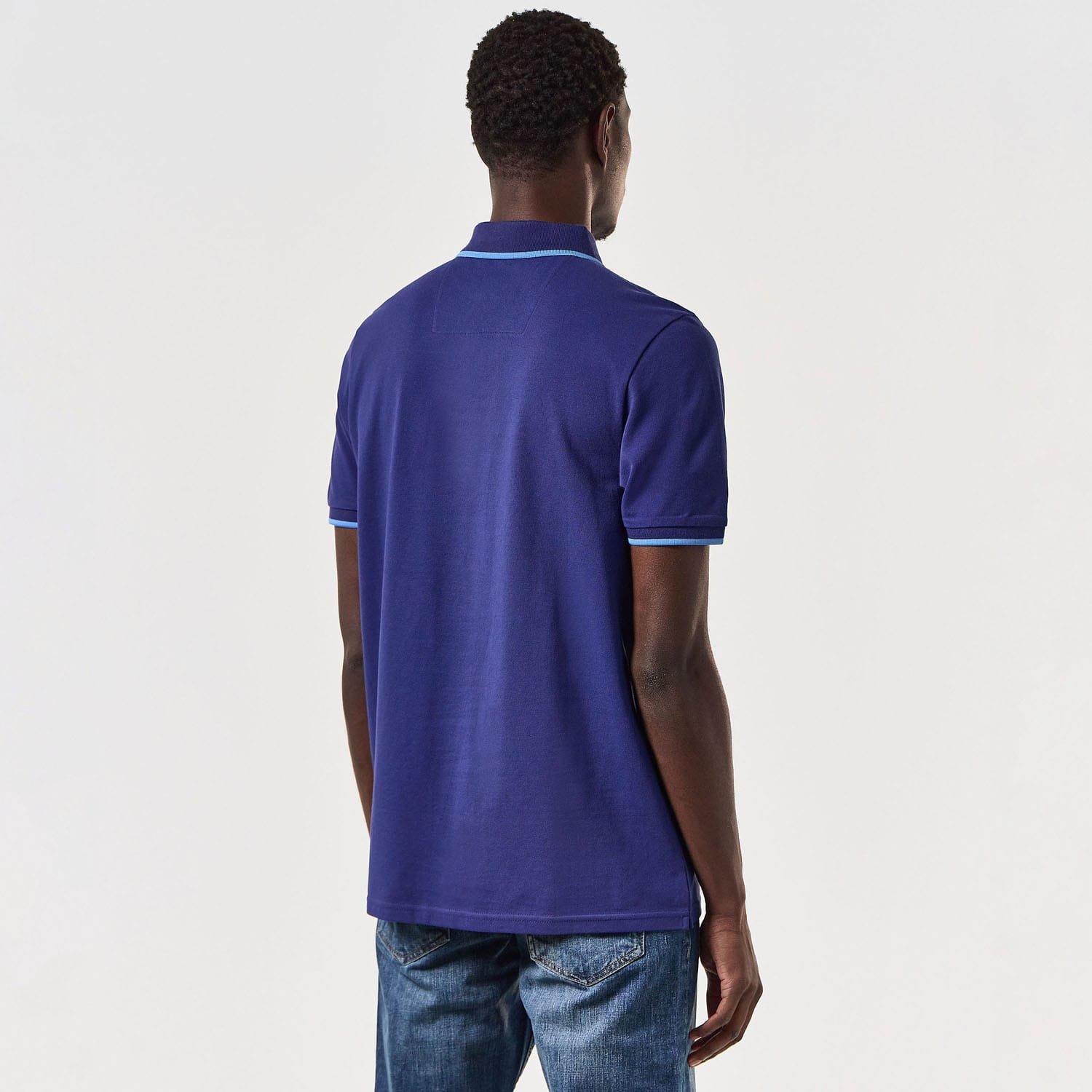 Navy - Weekend Offender - Shore Zipped Polo Shirt - 2