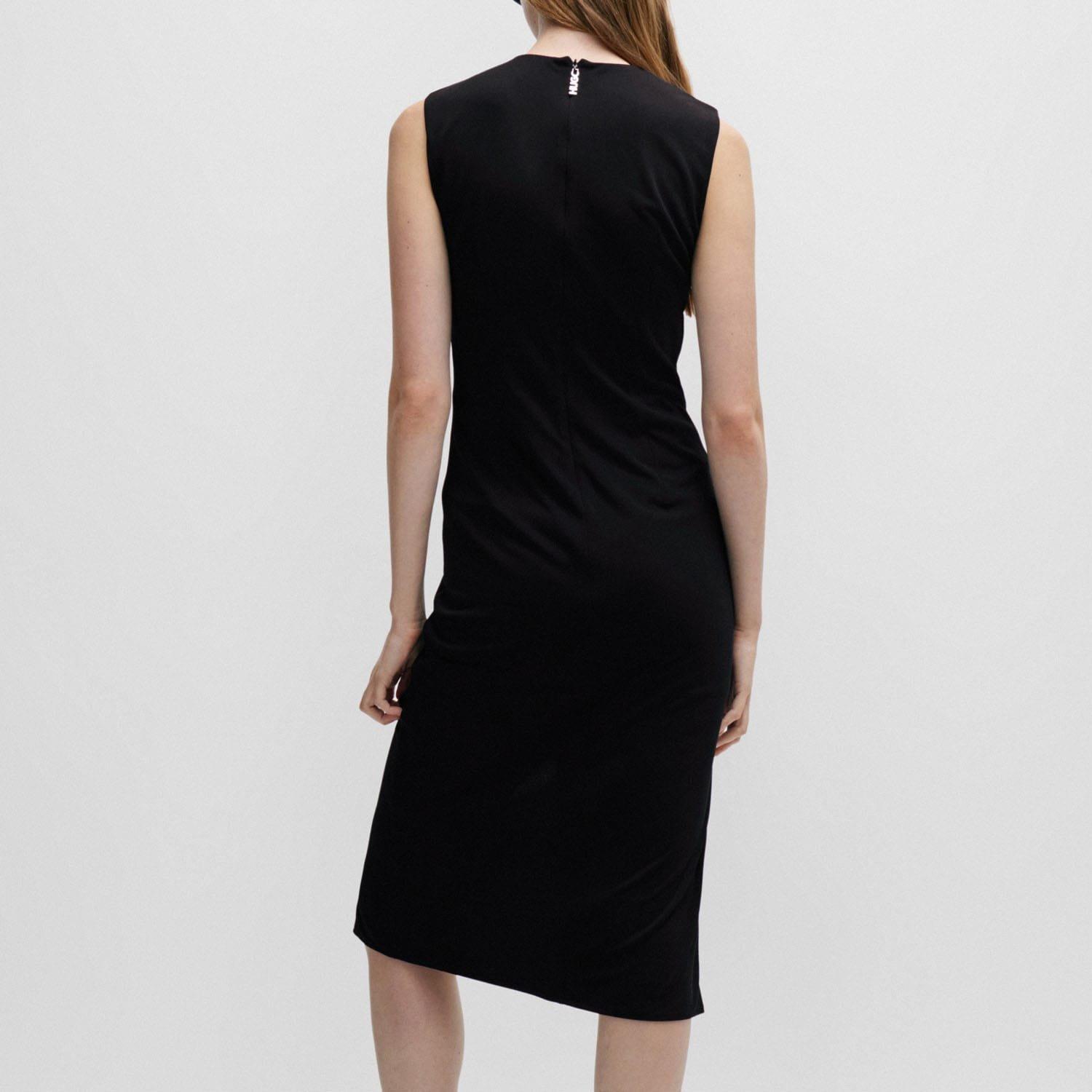 Black - Hugo - Kerta-1 Sleeveless Midi Dress - 2