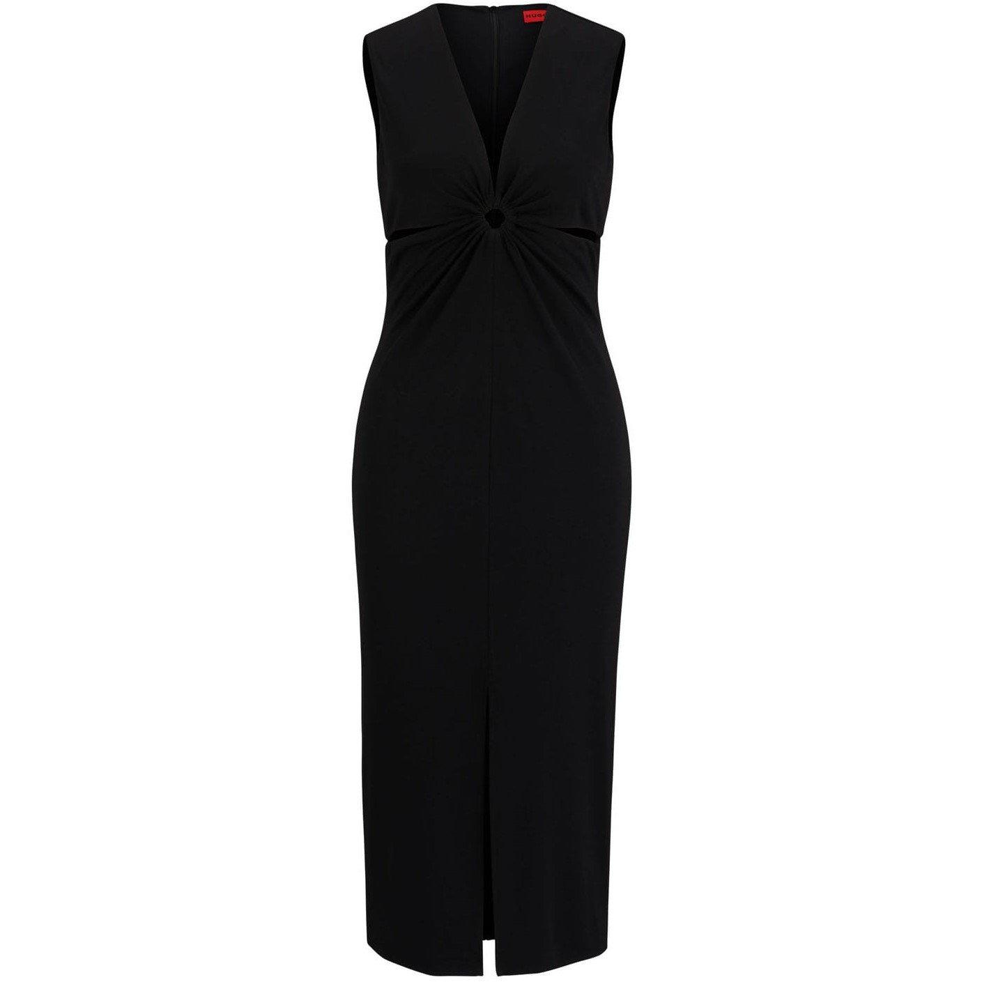 Black - Hugo - Kerta-1 Sleeveless Midi Dress - 4