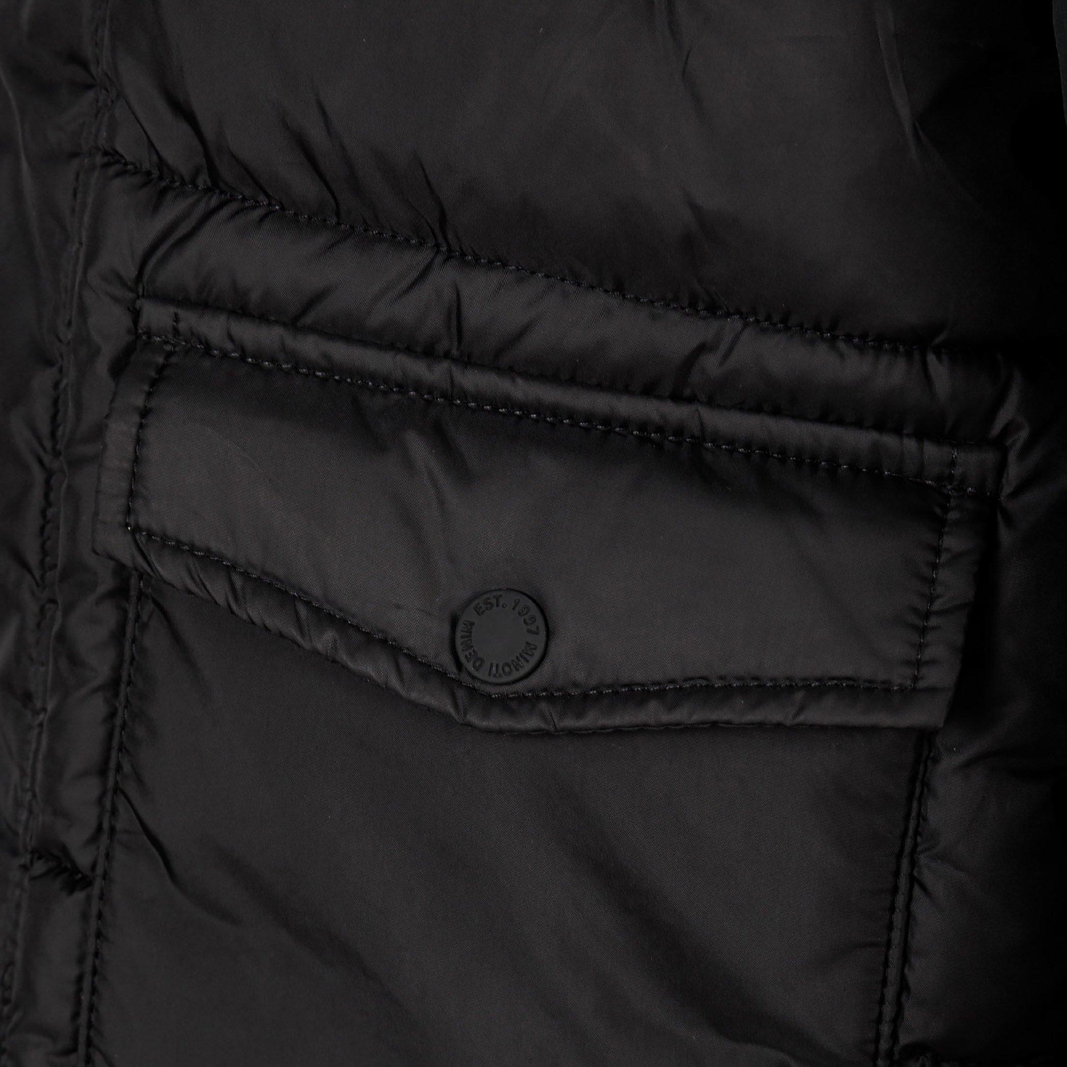 Nero - Minoti - Boys long padded coat with hood and snap details black - 6