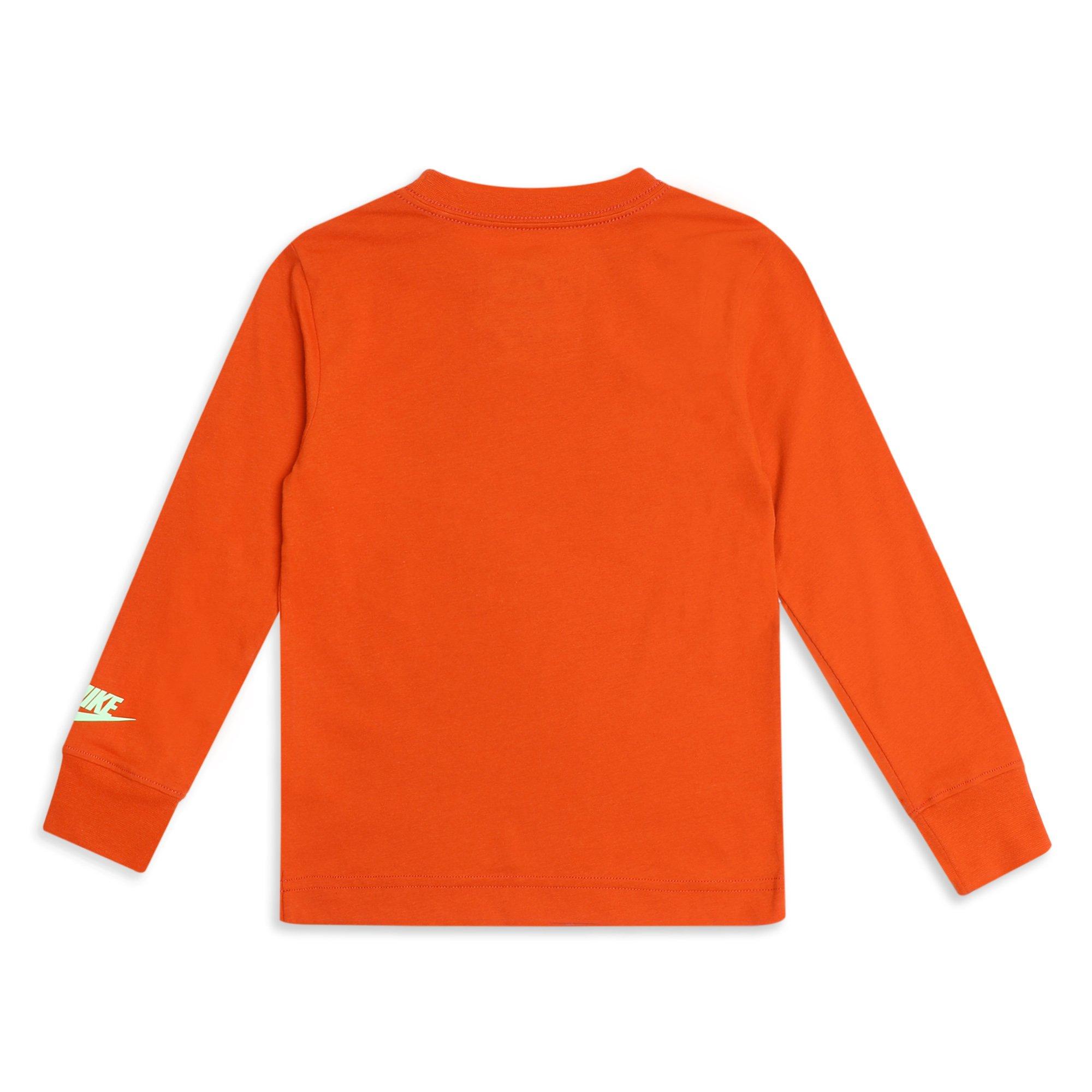 Campfire Orange - Nike - Snowscape Logo Print Top Childrens - 2