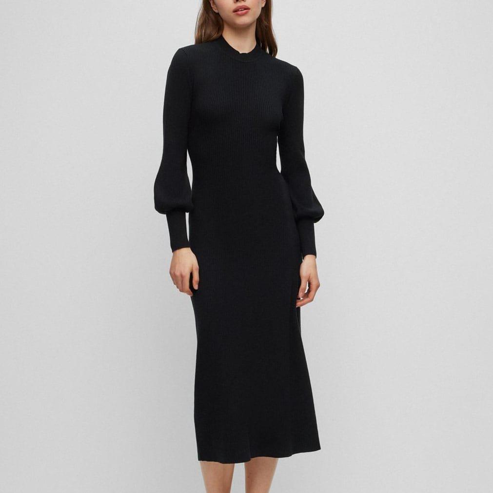 Black - Hugo - Slopenny Dress - 2
