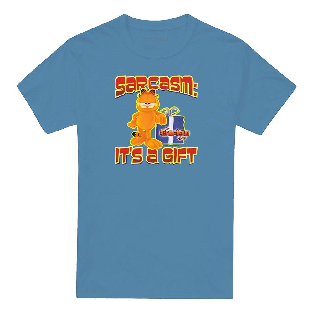 Blue - Garfield - Garfield Sarcasm T Shirt Carolina Blue - 4