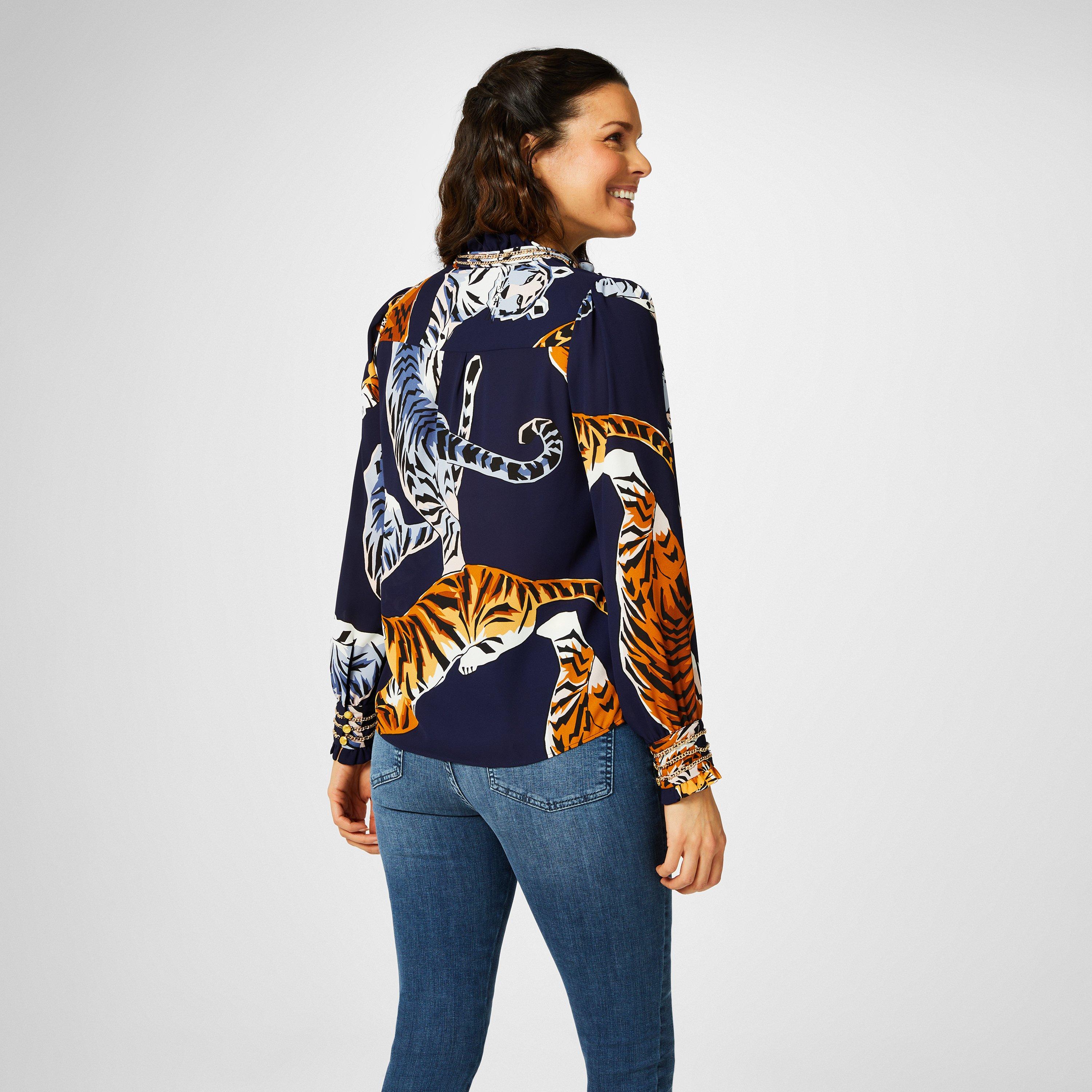 Big Cat Print - Biba - Biba Chain Detail Blouse - 2