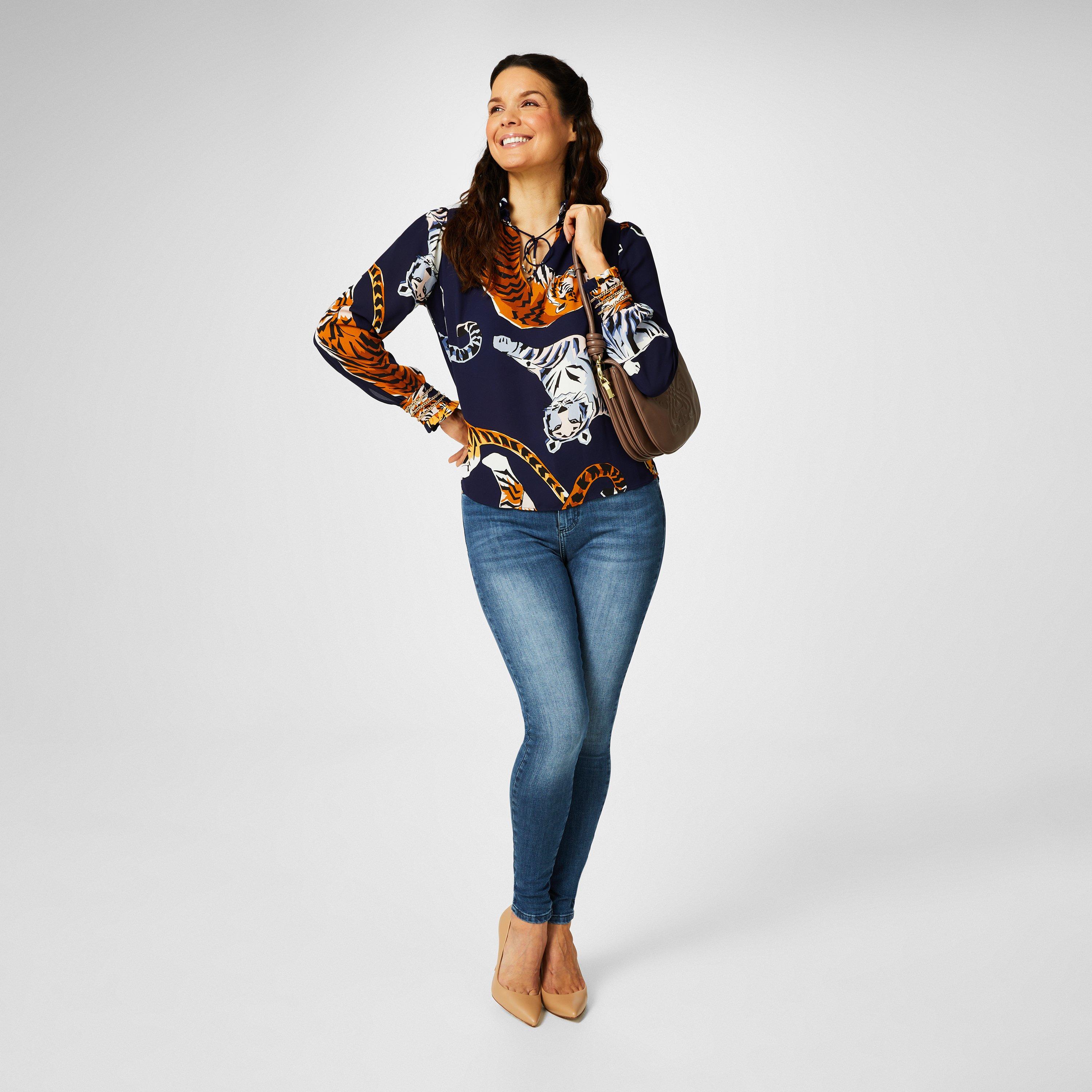 Big Cat Print - Biba - Biba Chain Detail Blouse - 4