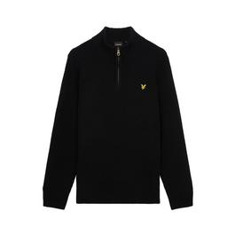 Lyle and Scott Ribbed Quarter Zip Jumper