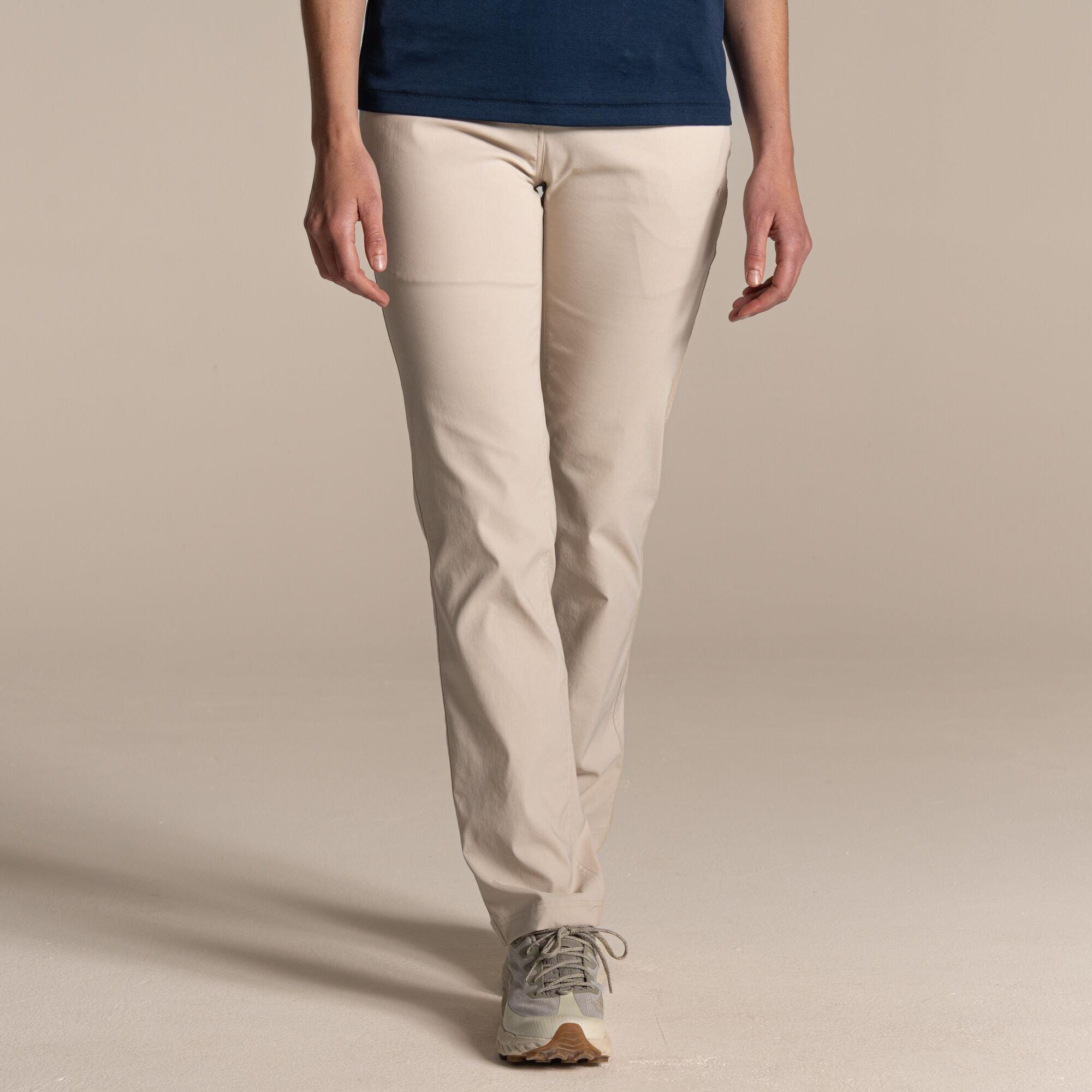Craghoppers Women's Kiwi Pro Iii Water-Repellent Trousers - Oyster - 22R