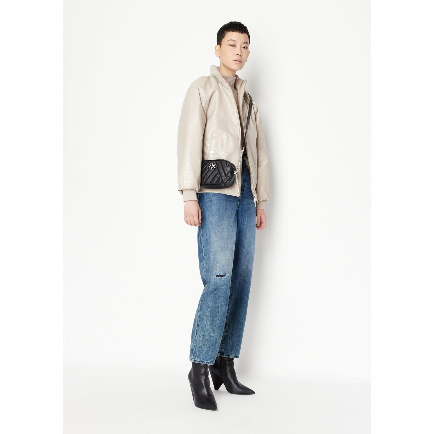 Beige - Armani Exchange - Bomber Jacket - 4