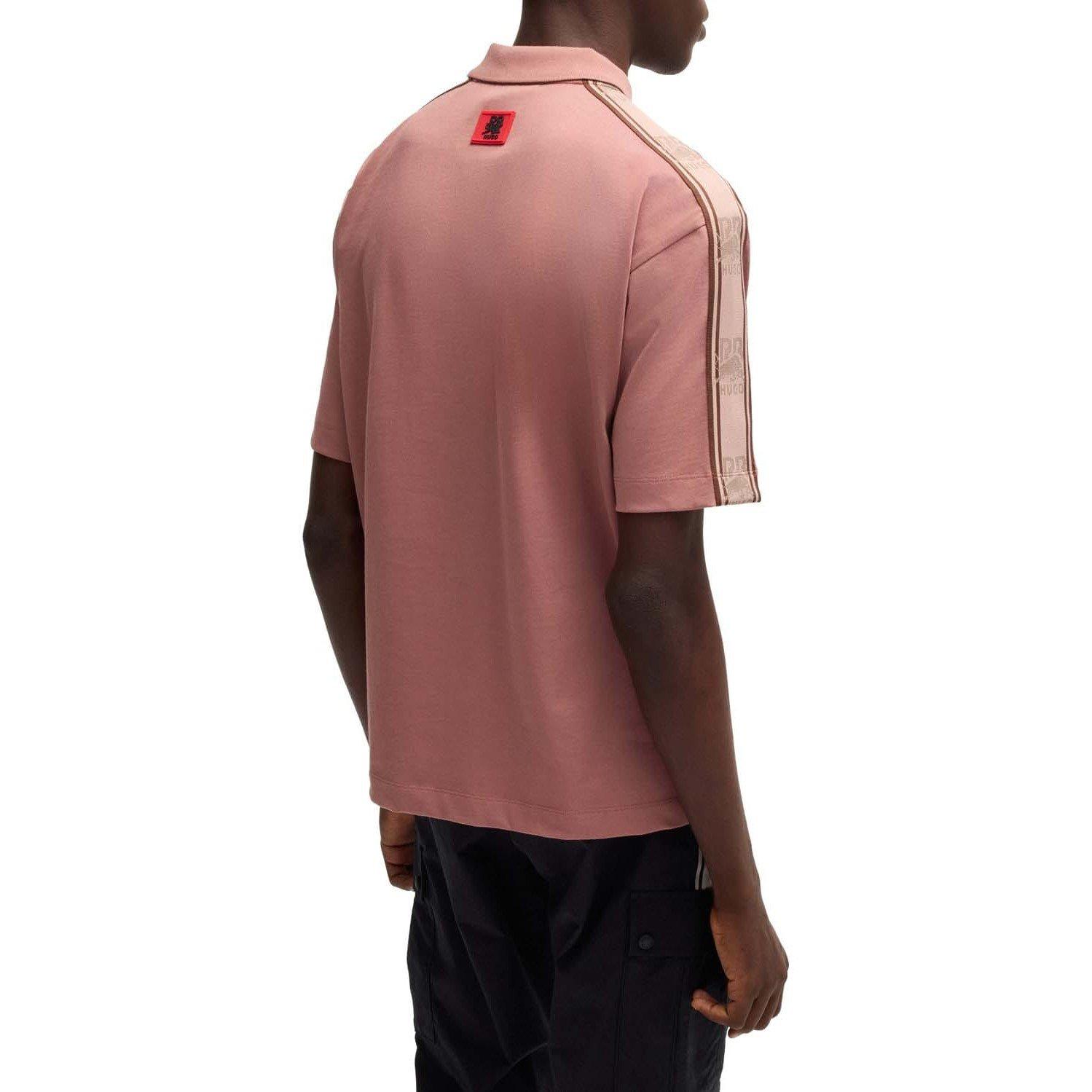 Pink - Hugo - HUGO X RB Branded Tape Polo Shirt - 3