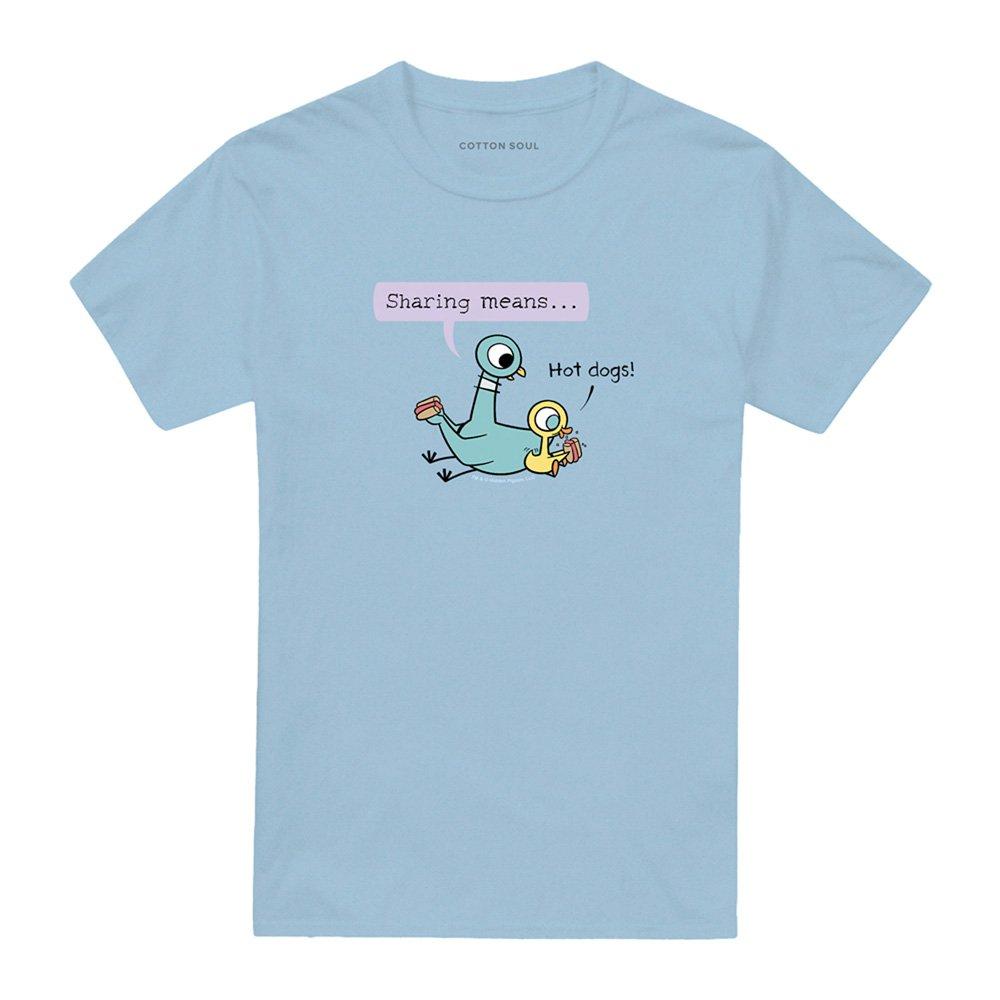 Blue - Other - The Pigeon Sharing Means T Shirt Light Blue - 4