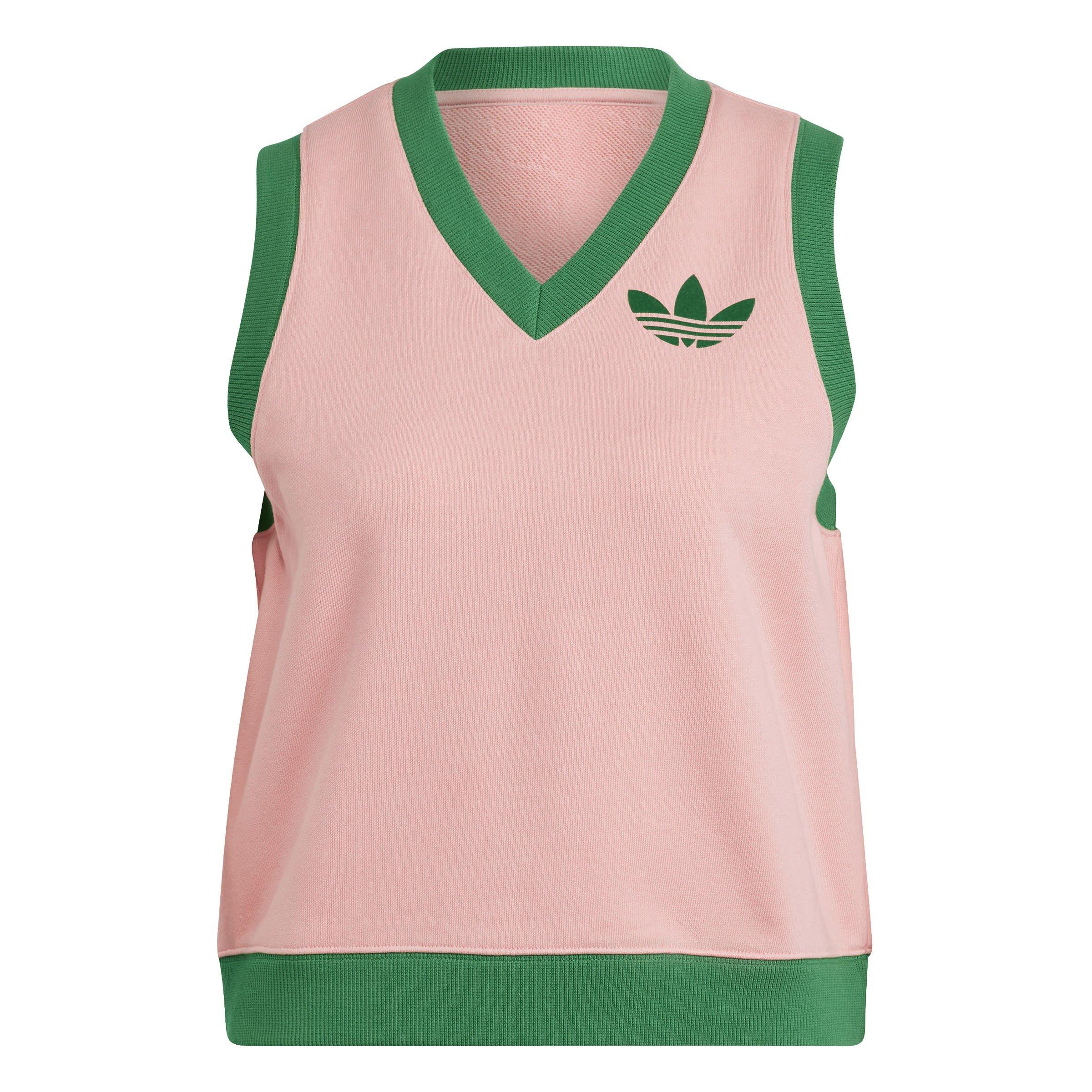Adidas Originals Women's Adicolour 70S Sweater Vest - Pink - 4 (3XS)
