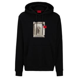 Hugo Dog Artwork Relaxed-Fit Hoodie