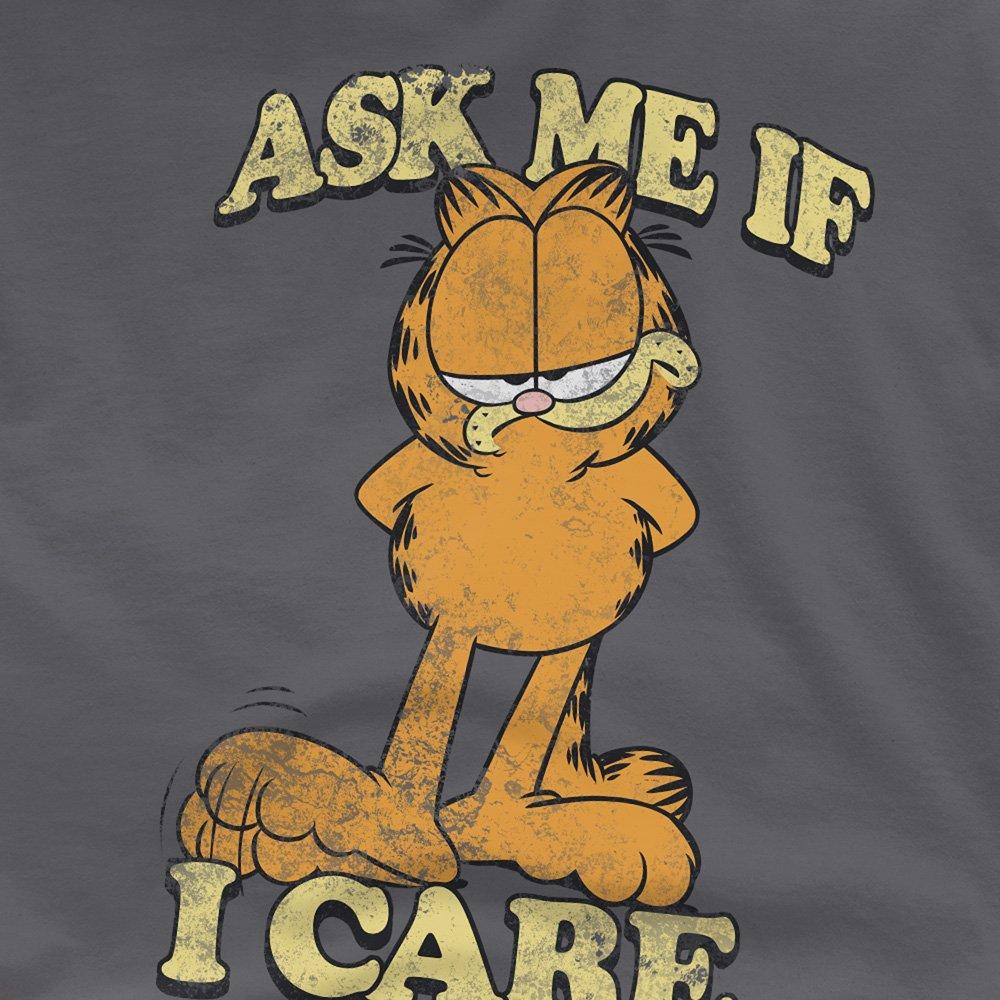 Grey - Garfield - Garfield Ask Me T Shirt Charcoal - 2