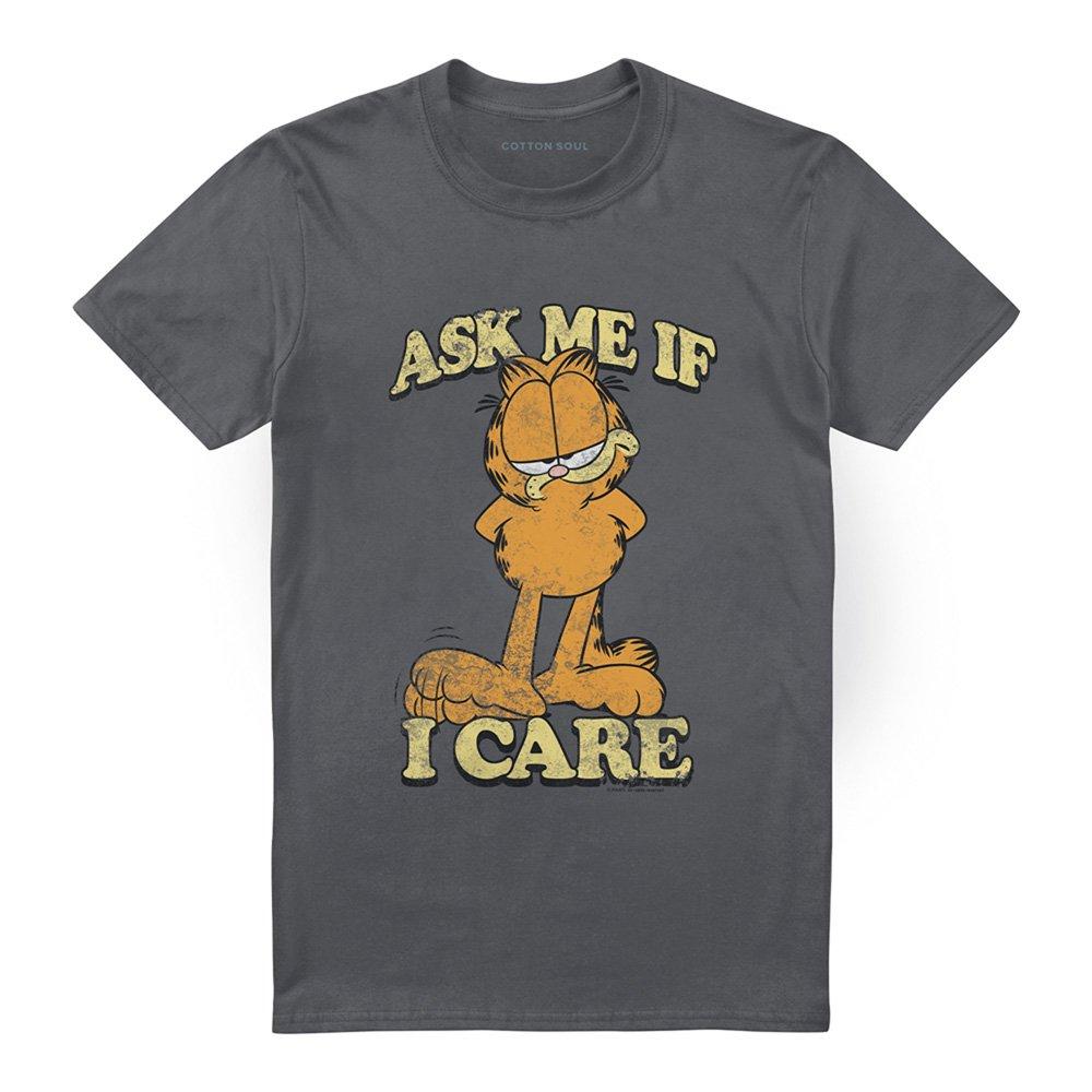 Grey - Garfield - Garfield Ask Me T Shirt Charcoal - 4