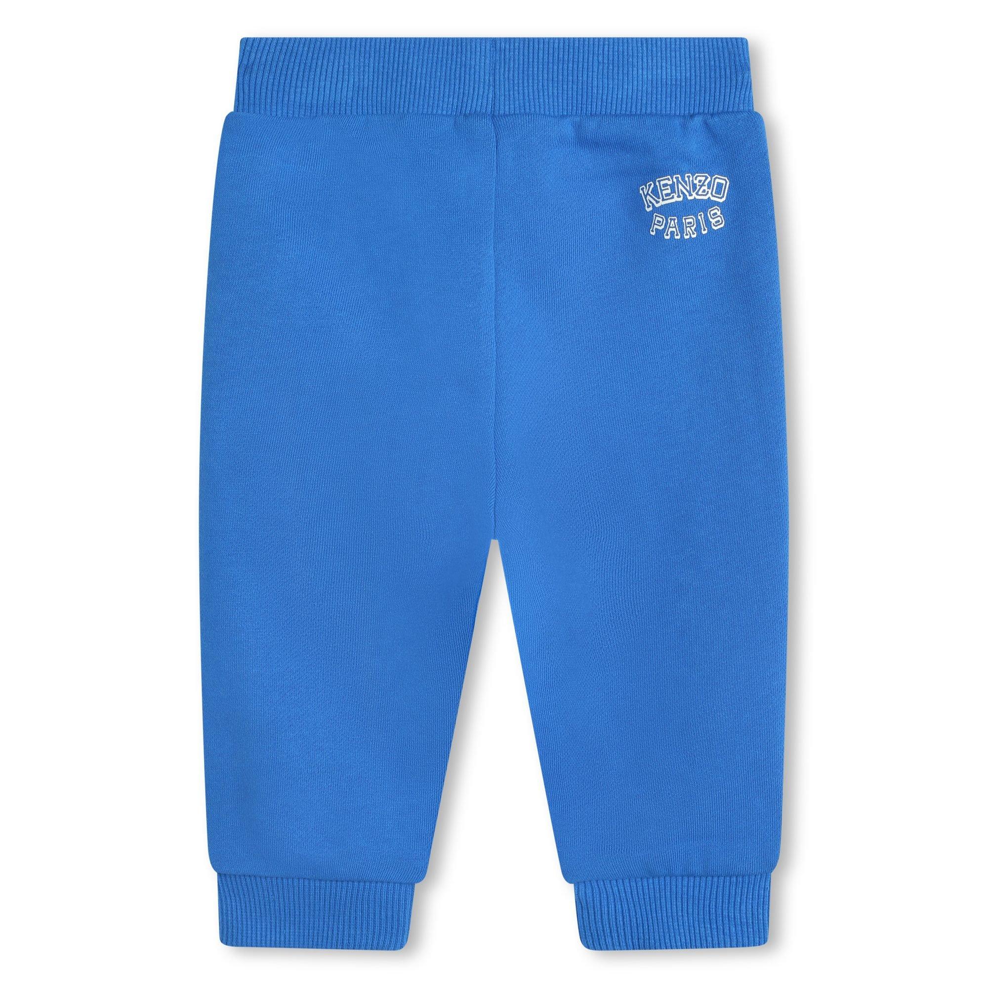 Blue 878 - Kenzo - Kids' Varsity Tiger Closed Hem Jersey Joggers - 2