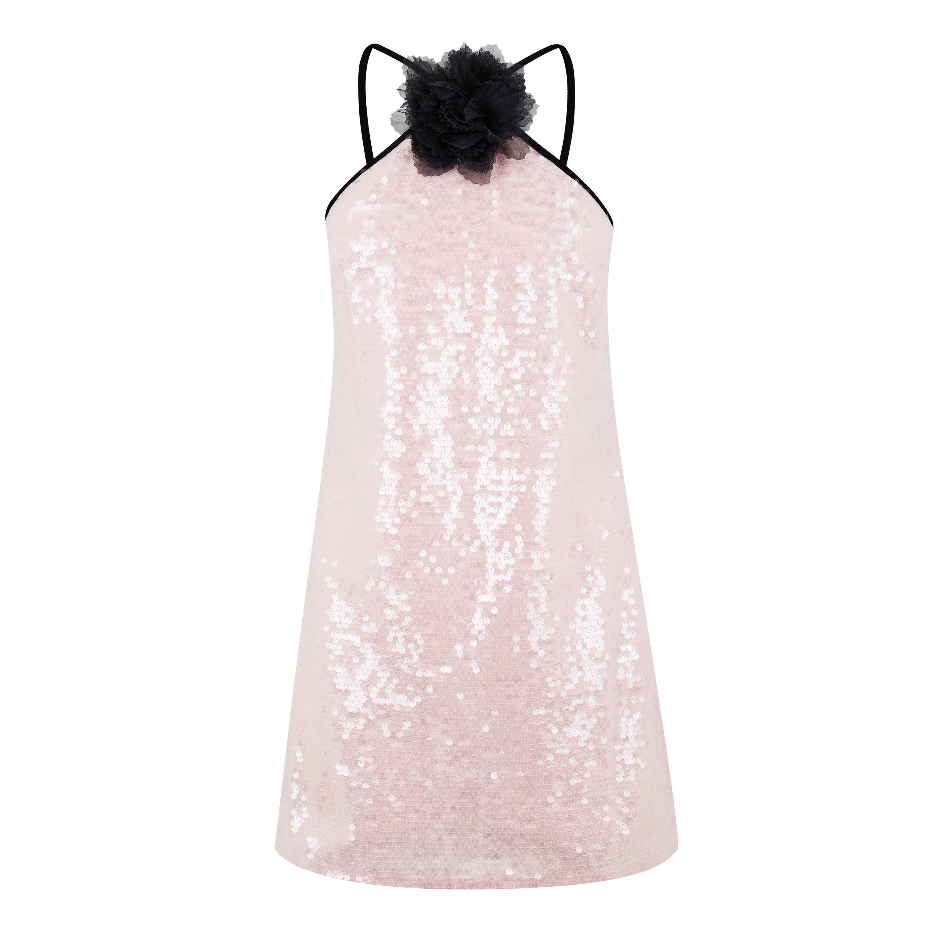 Pink - Self Portrait - Women's Sequin Mini A-Line Dress - 5