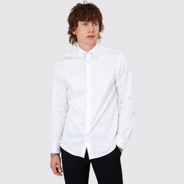 Twisted Tailor Lynton Skinny Fit Collar Bar Shirt