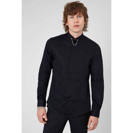 Twisted Tailor Lynton Skinny Fit Collar Bar Shirt