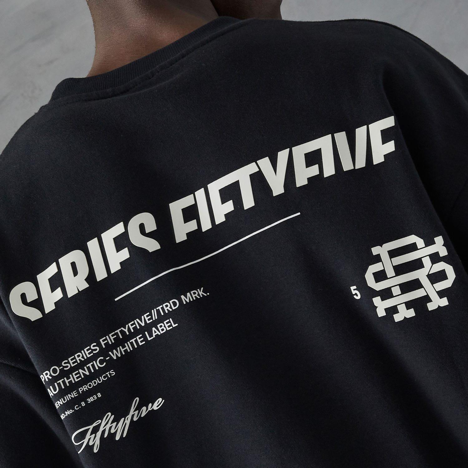 Black - Series 55 - Labach Front Back Logo Crewneck Sweatshirt - 4