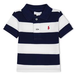 Polo Ralph Lauren Striped Cotton Mesh Polo Shirt Juniors