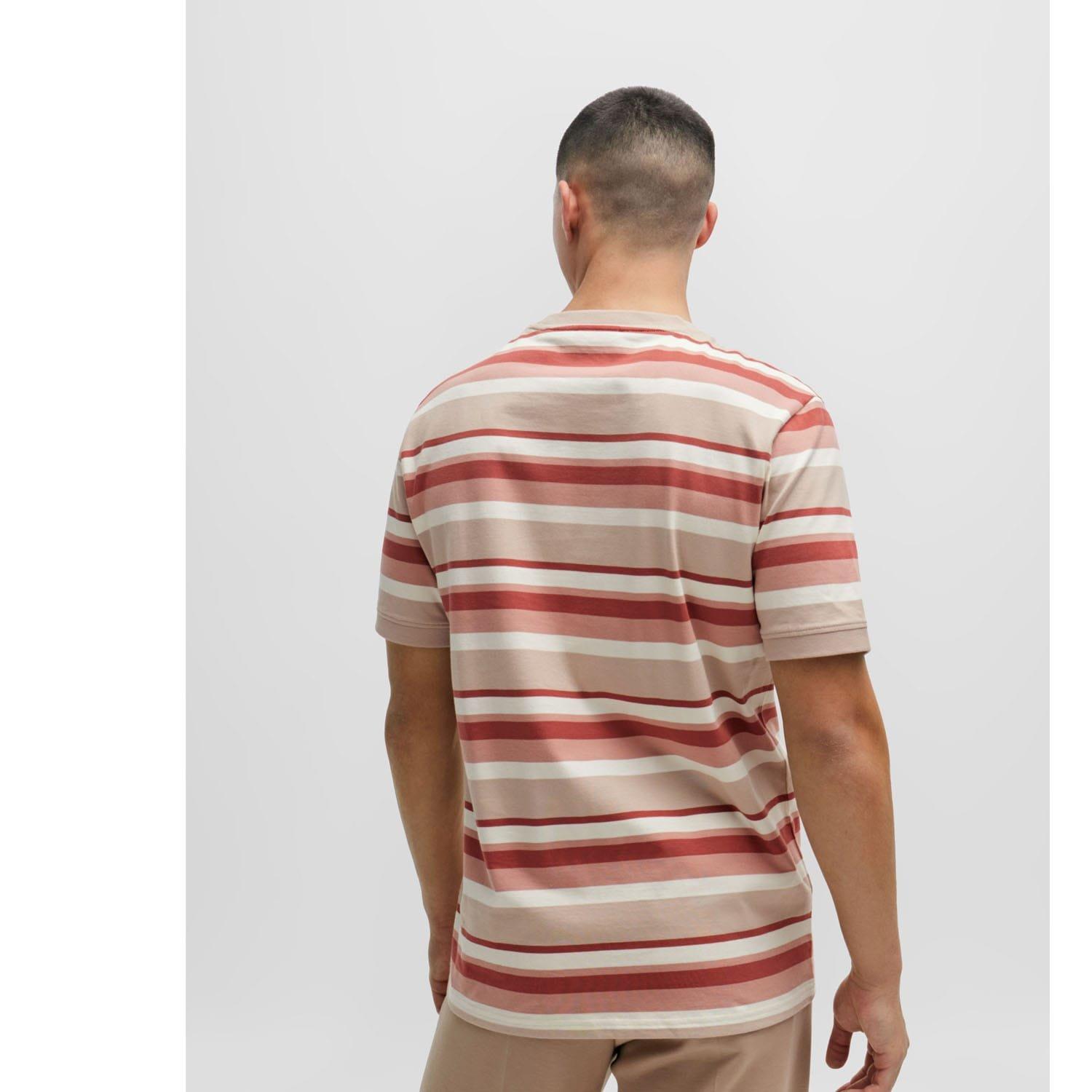 Multi Colour - Hugo - Diragolino Striped T-Shirt - 2