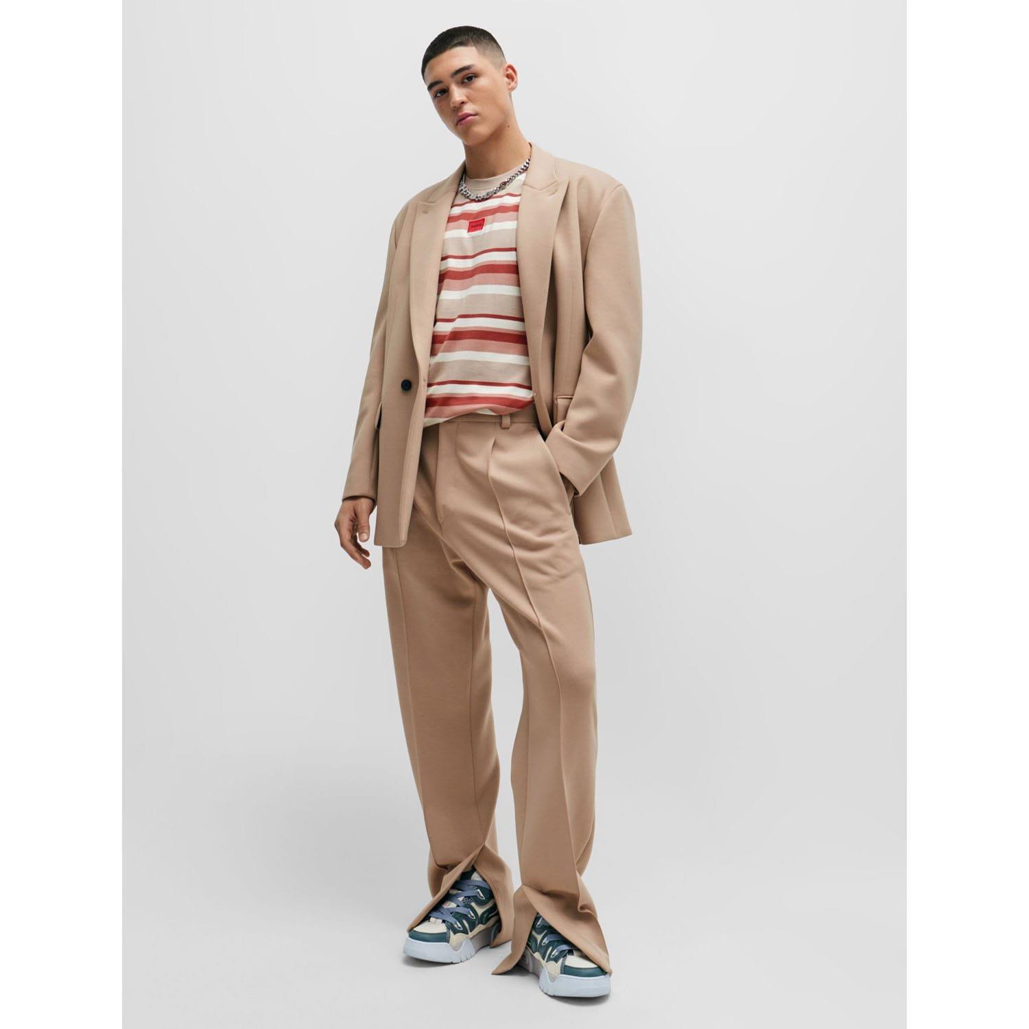 Multi Colour - Hugo - Diragolino Striped T-Shirt - 3