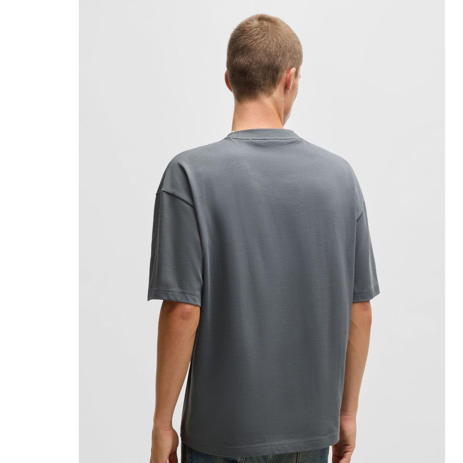 Grey - Hugo - Dinkee Tonal Logo T-Shirt - 2