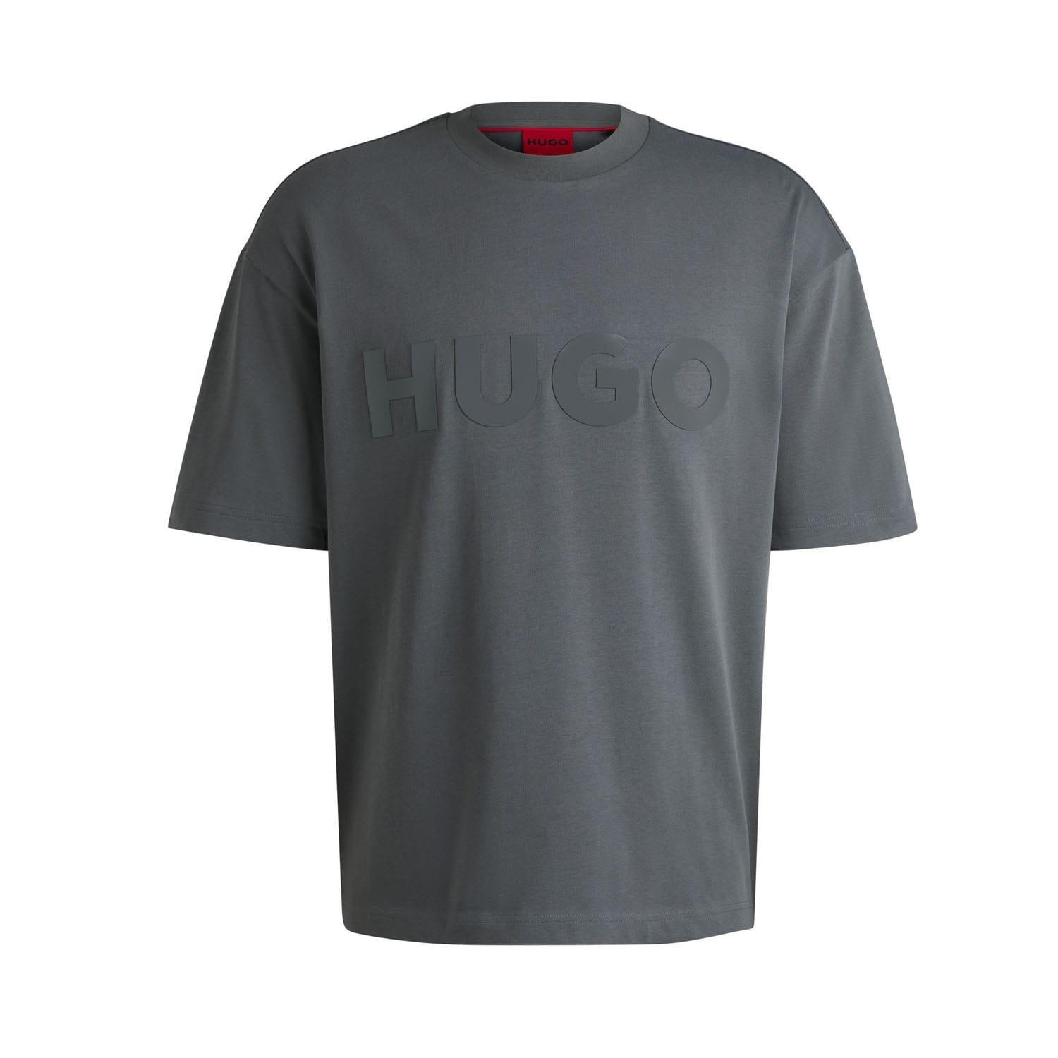 Grey - Hugo - Dinkee Tonal Logo T-Shirt - 5