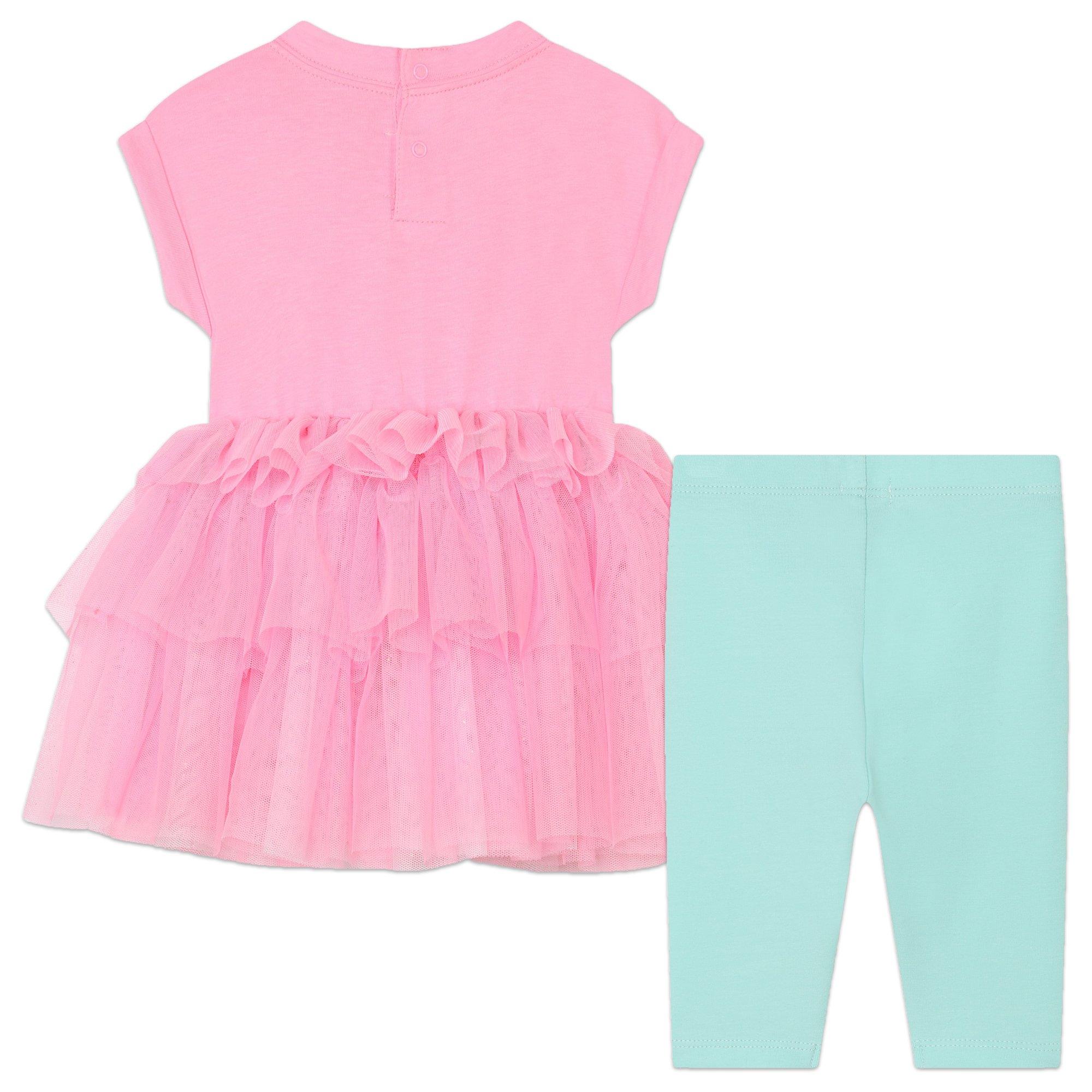 Pink 462 - Billieblush - Kids' Dress and Legging Set - 2