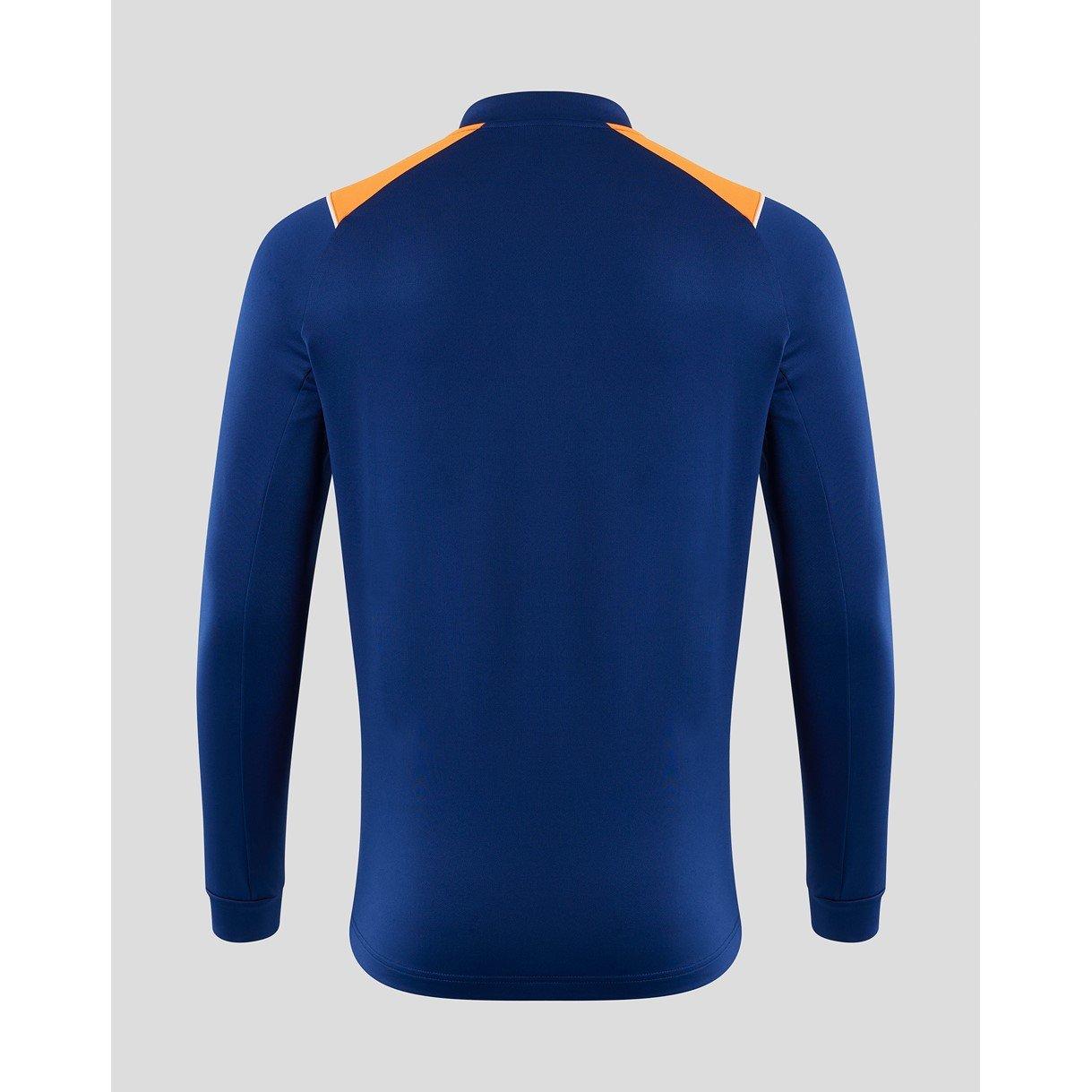Navy/Orange - Castore - quarter Zip Fleece - 2