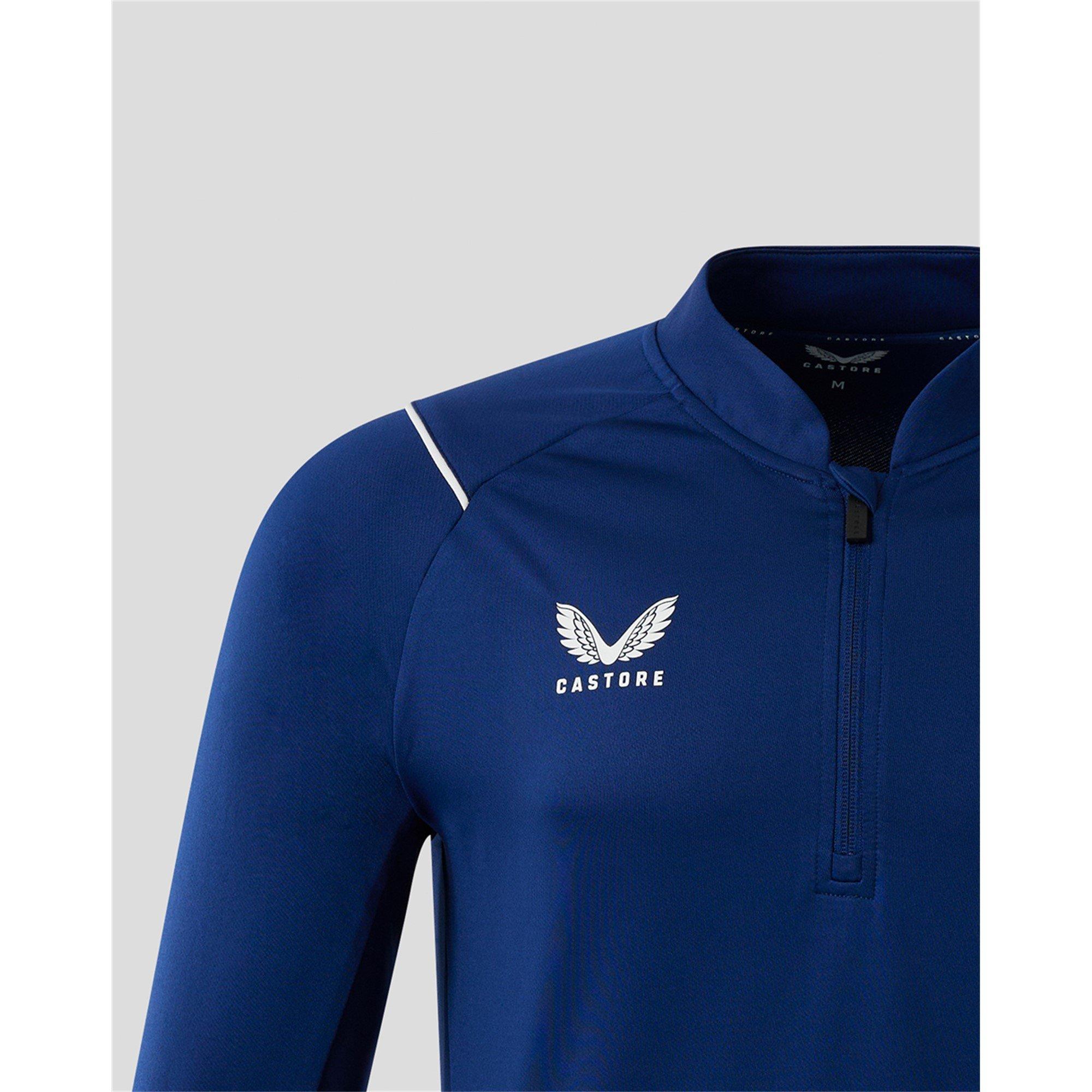 Blue - Castore - Rangers Quarter-Zip Fleece - 3