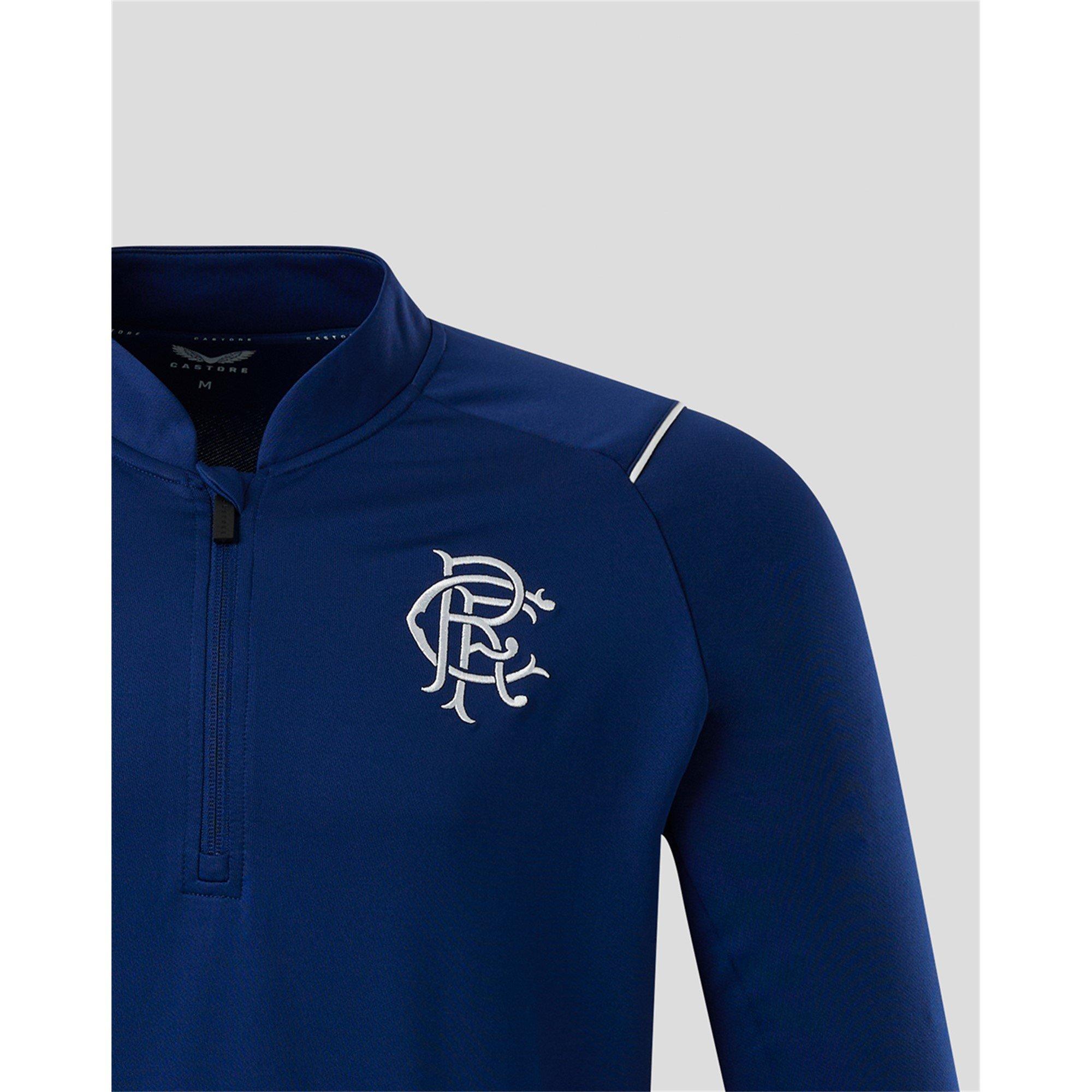 Blue - Castore - Rangers Quarter-Zip Fleece - 4