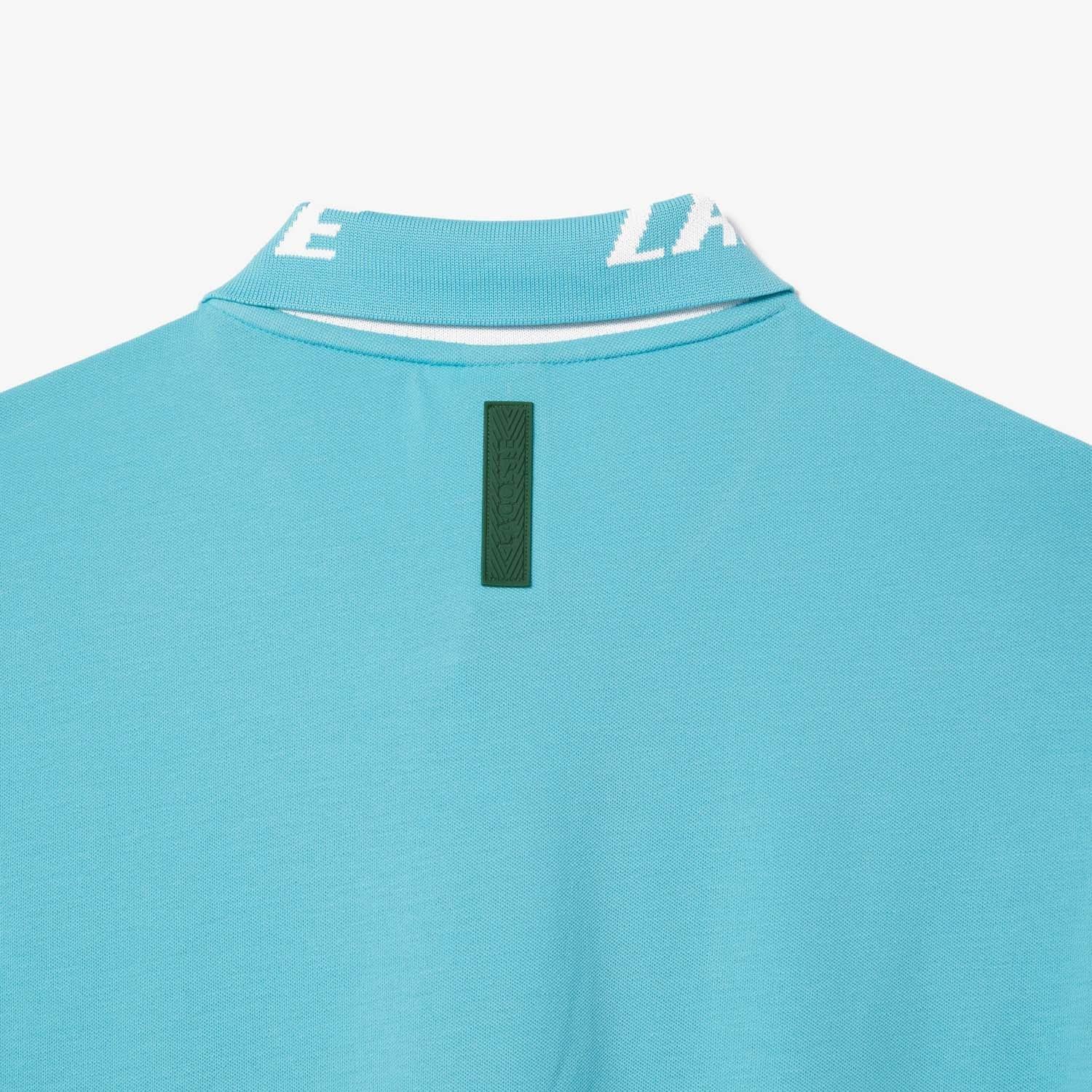 Blue - Lacoste - Branded Slim Fit Stretch Piqu¿ Polo Shirt - 5