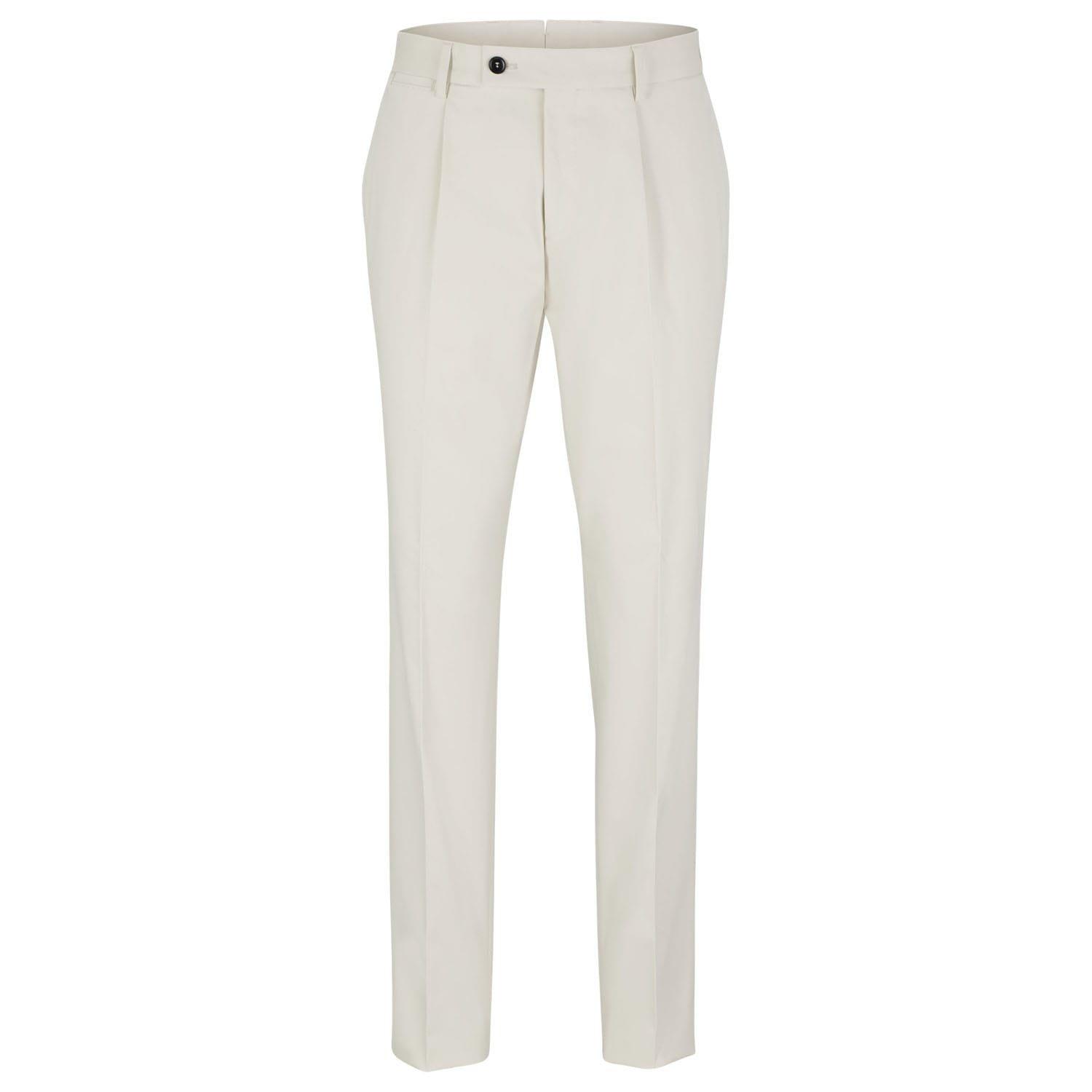 Natural - Boss - T-Gee-Pleat-224 Trousers