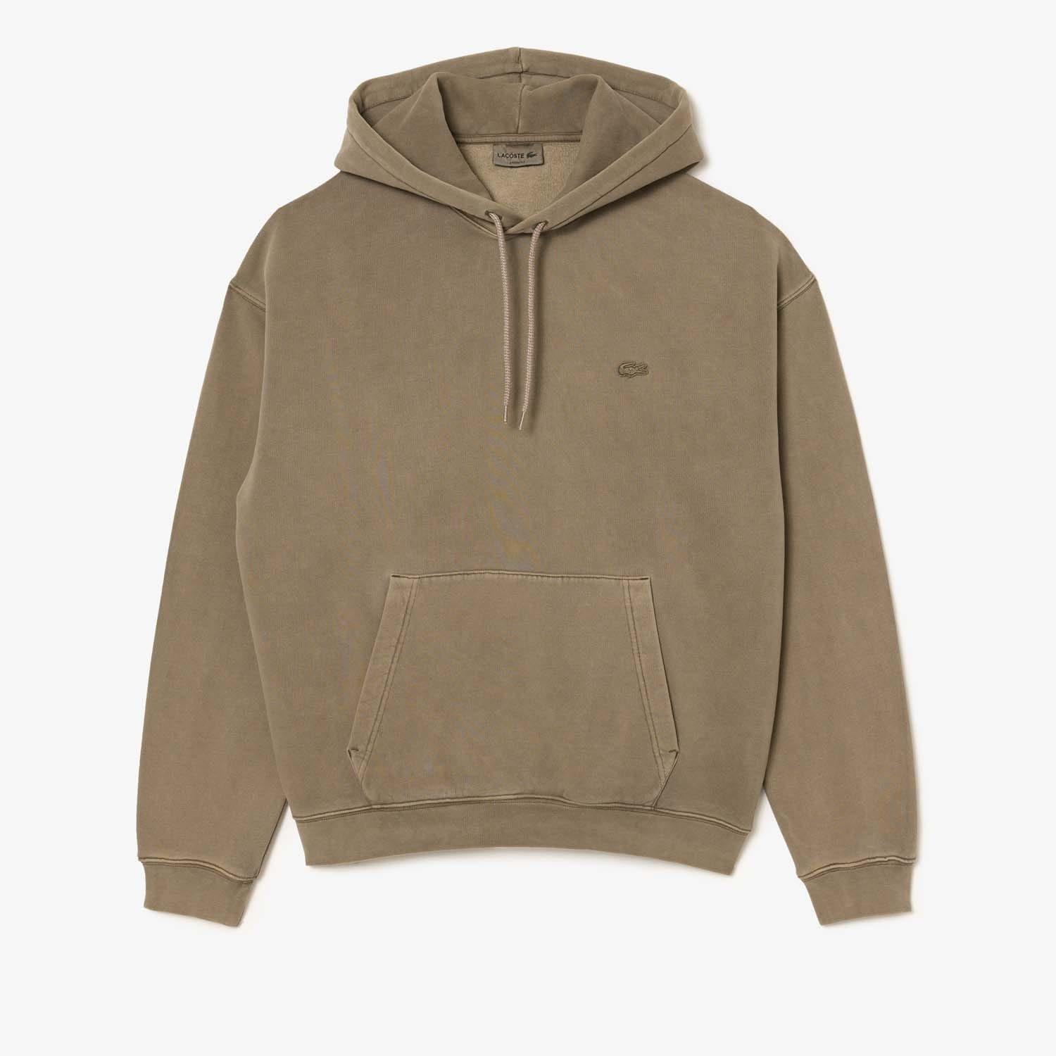 Green - Lacoste - Loose Fit Cotton Fleece Jogger Hoodie - 1